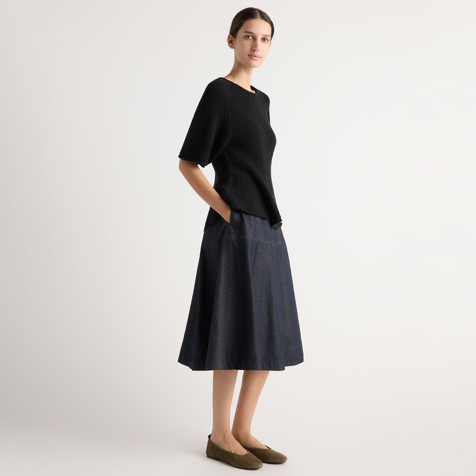 Hyejin A-Line Denim Skirt