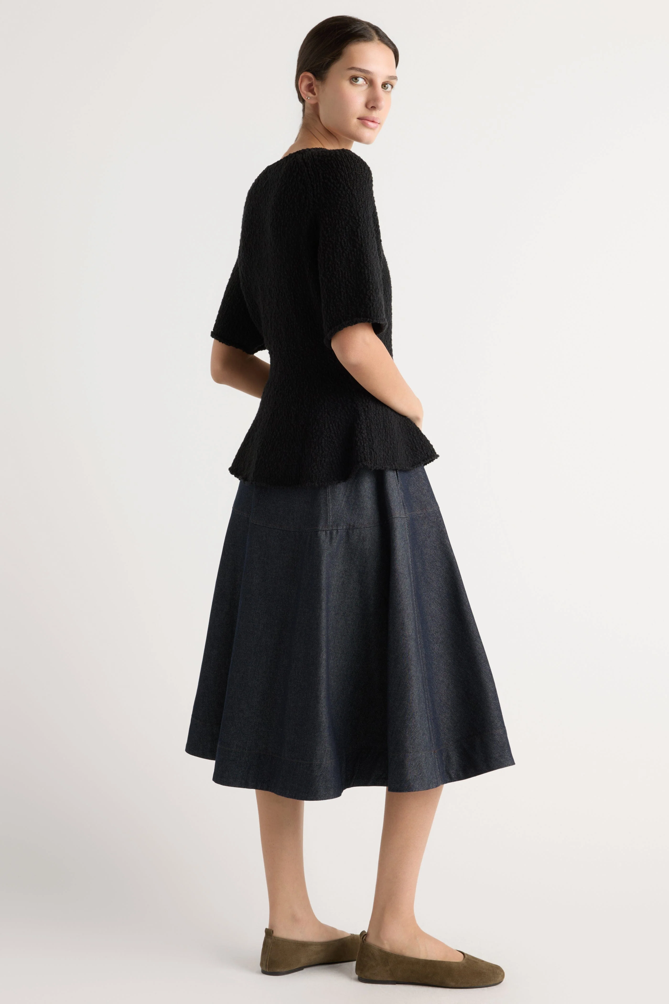 Hyejin A-Line Denim Skirt - Image 4