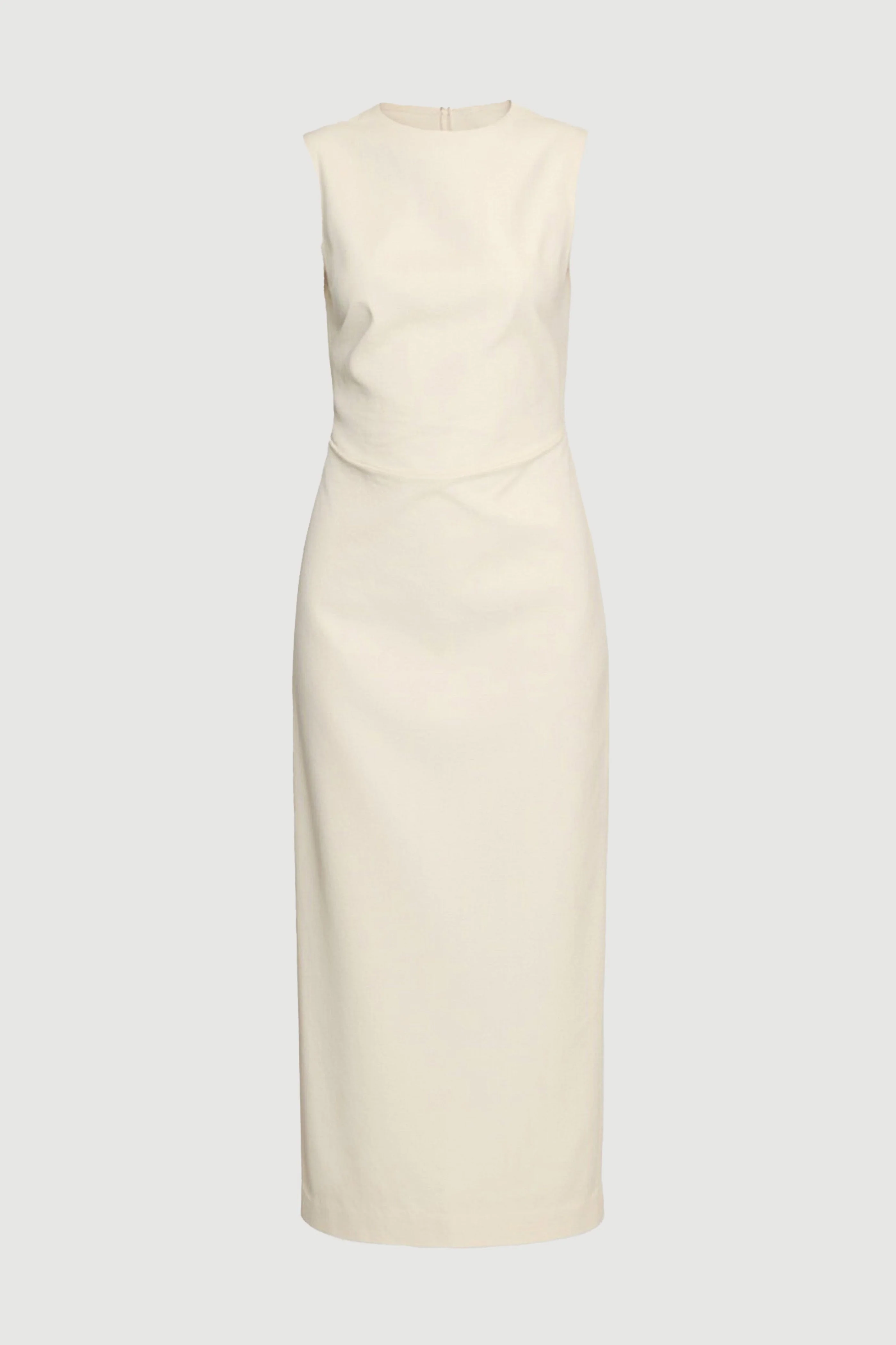 Inari Cotton Twill Boat-Neck Dress - Image 8