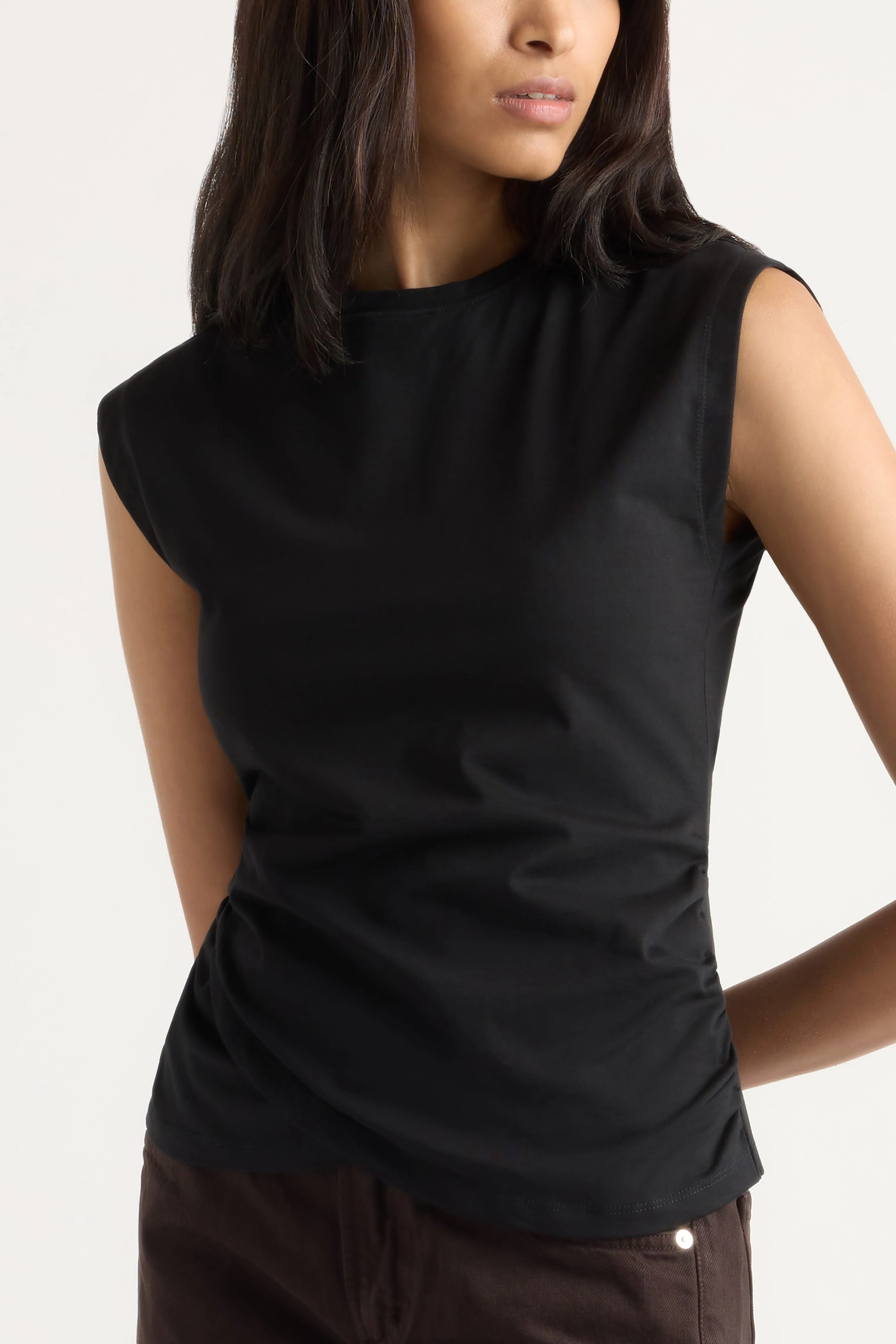 Jensen Front-Wrap Jersey Tee - Image 4