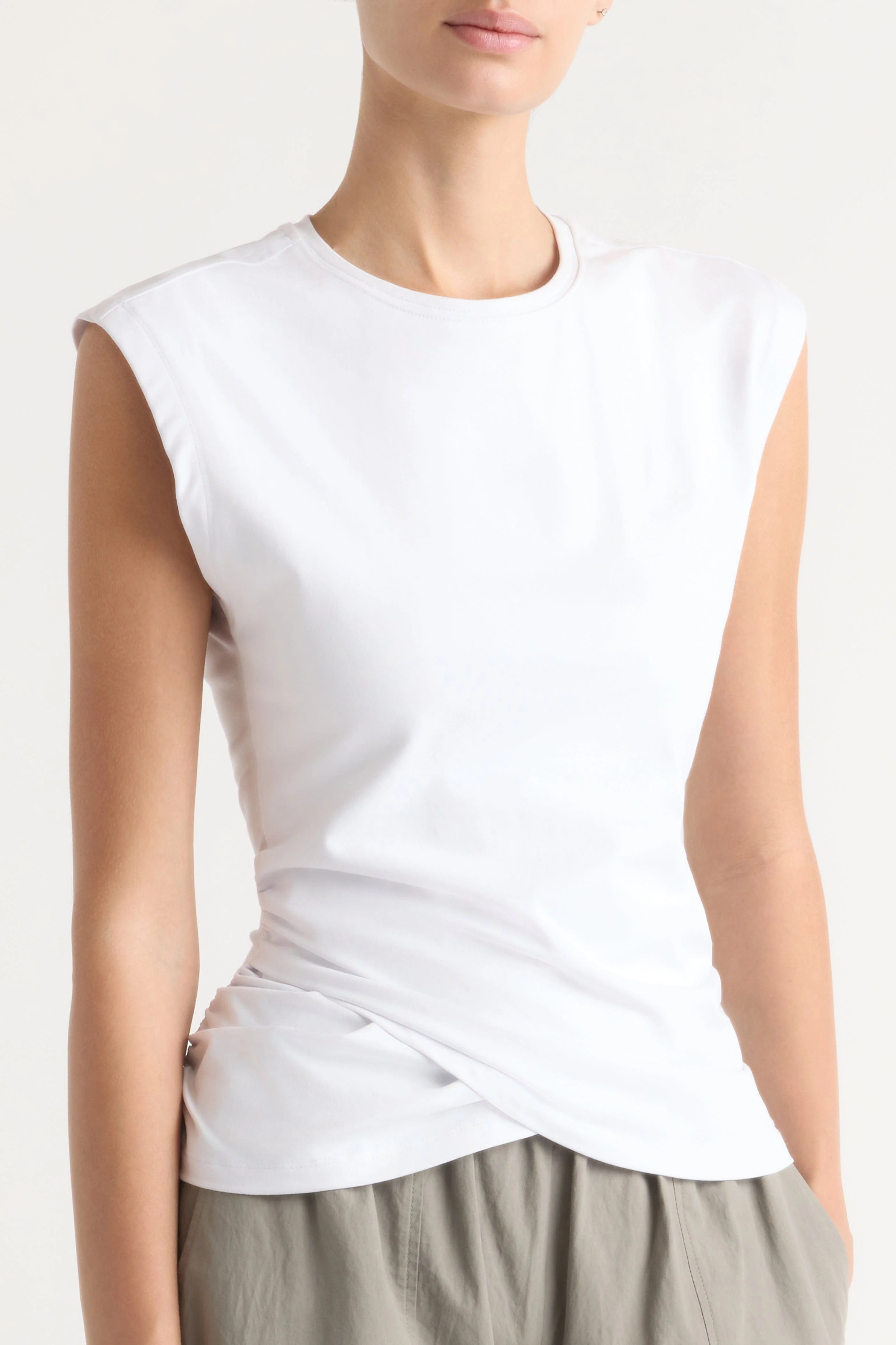 Jensen Front-Wrap Jersey Tee - Image 4