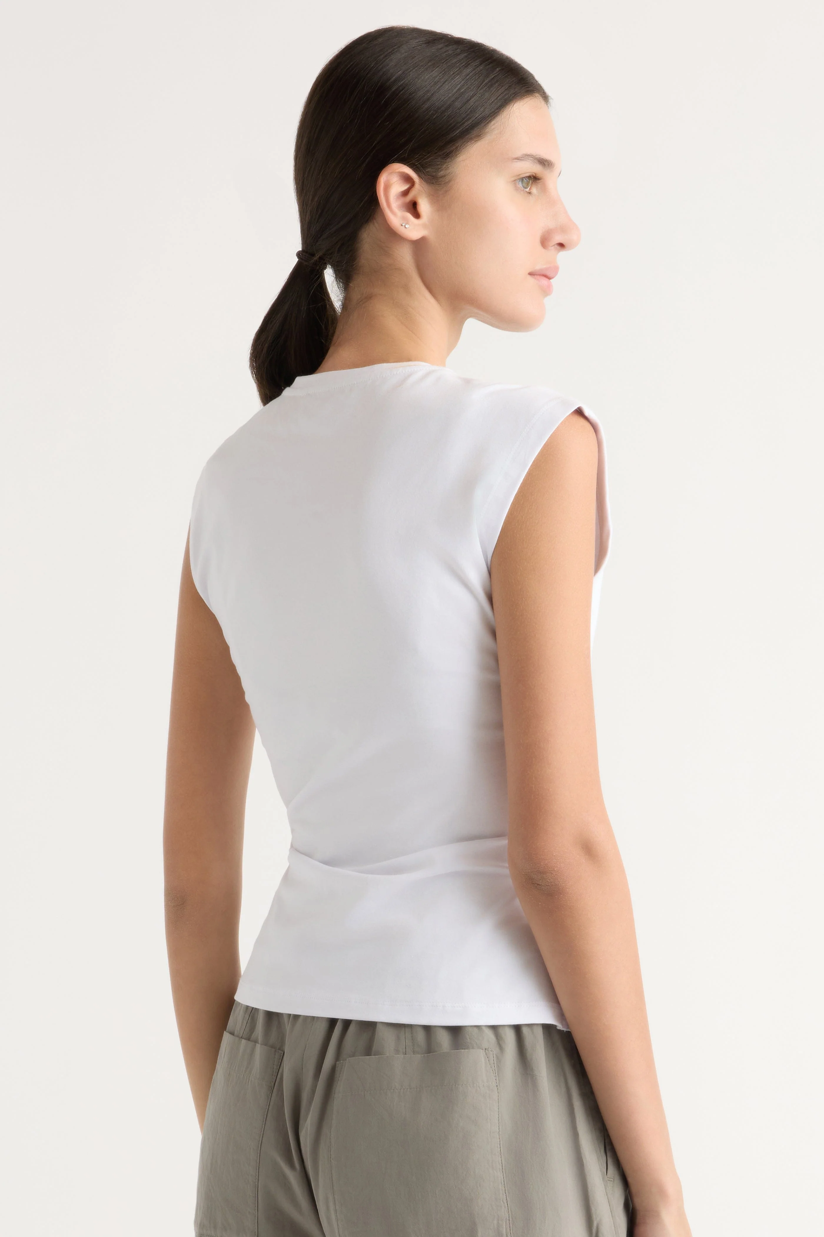 Jensen Front-Wrap Jersey Tee - Image 6