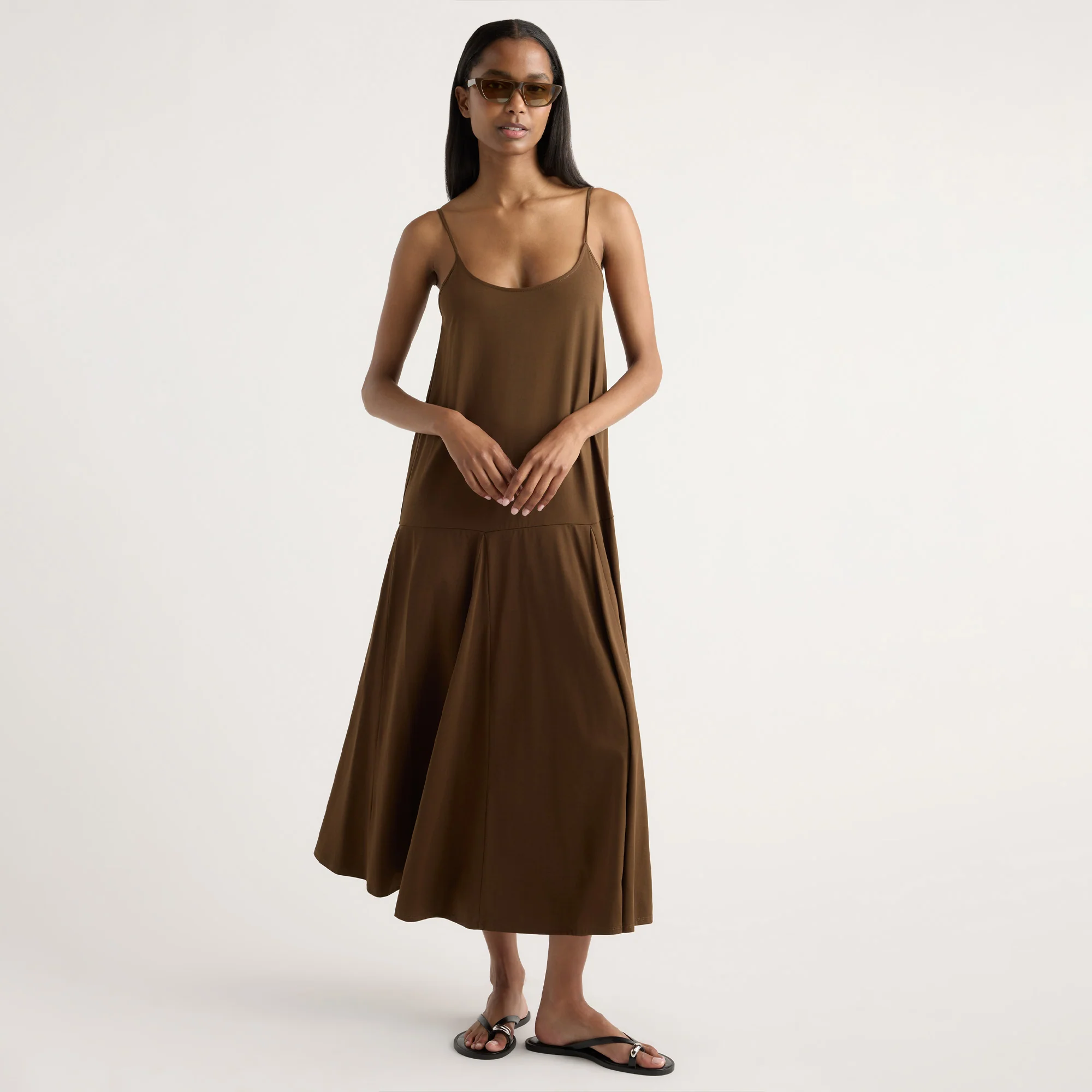 Jimena A-Line Jersey Tank Dress