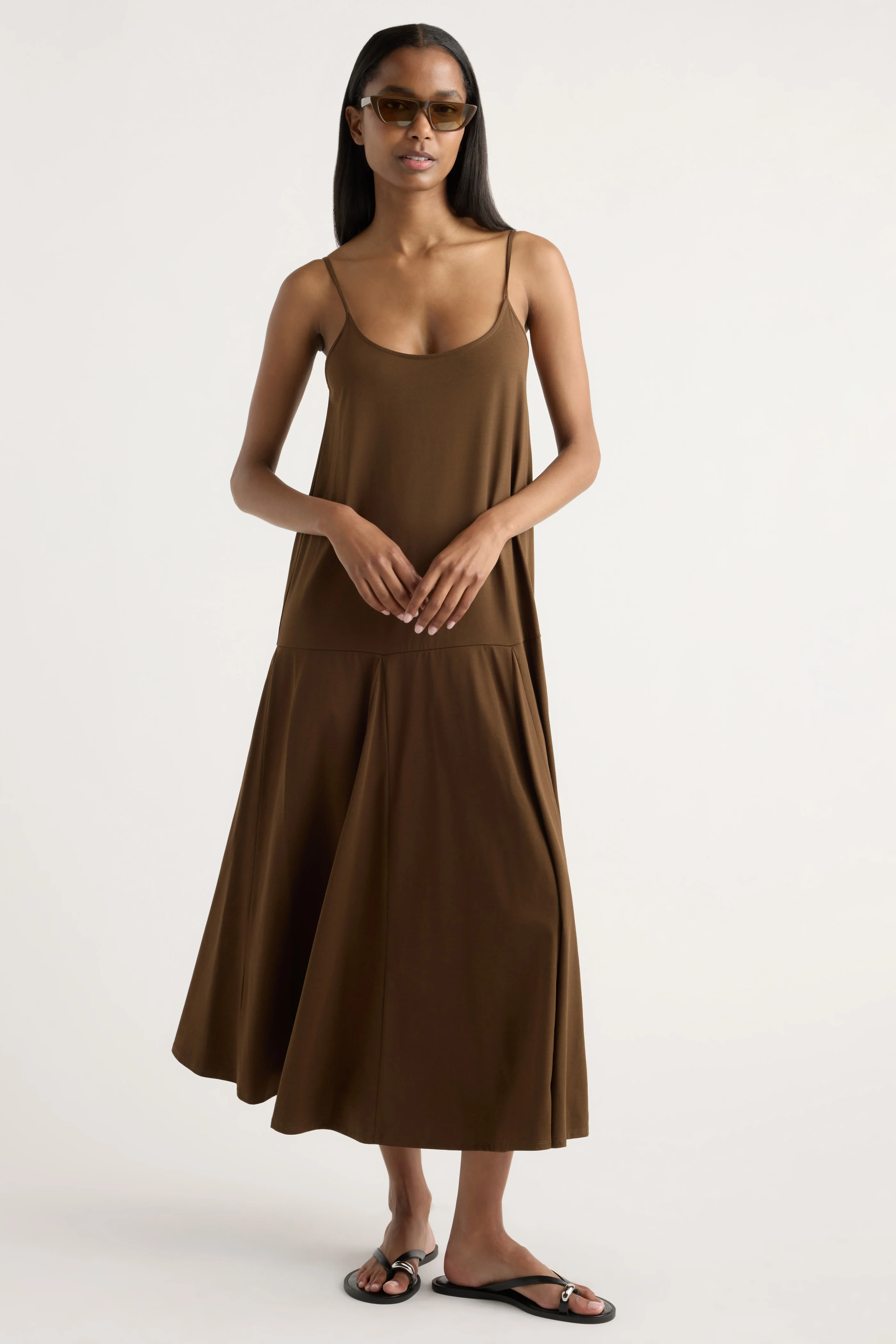 Jimena A-Line Jersey Tank Dress - Image 2