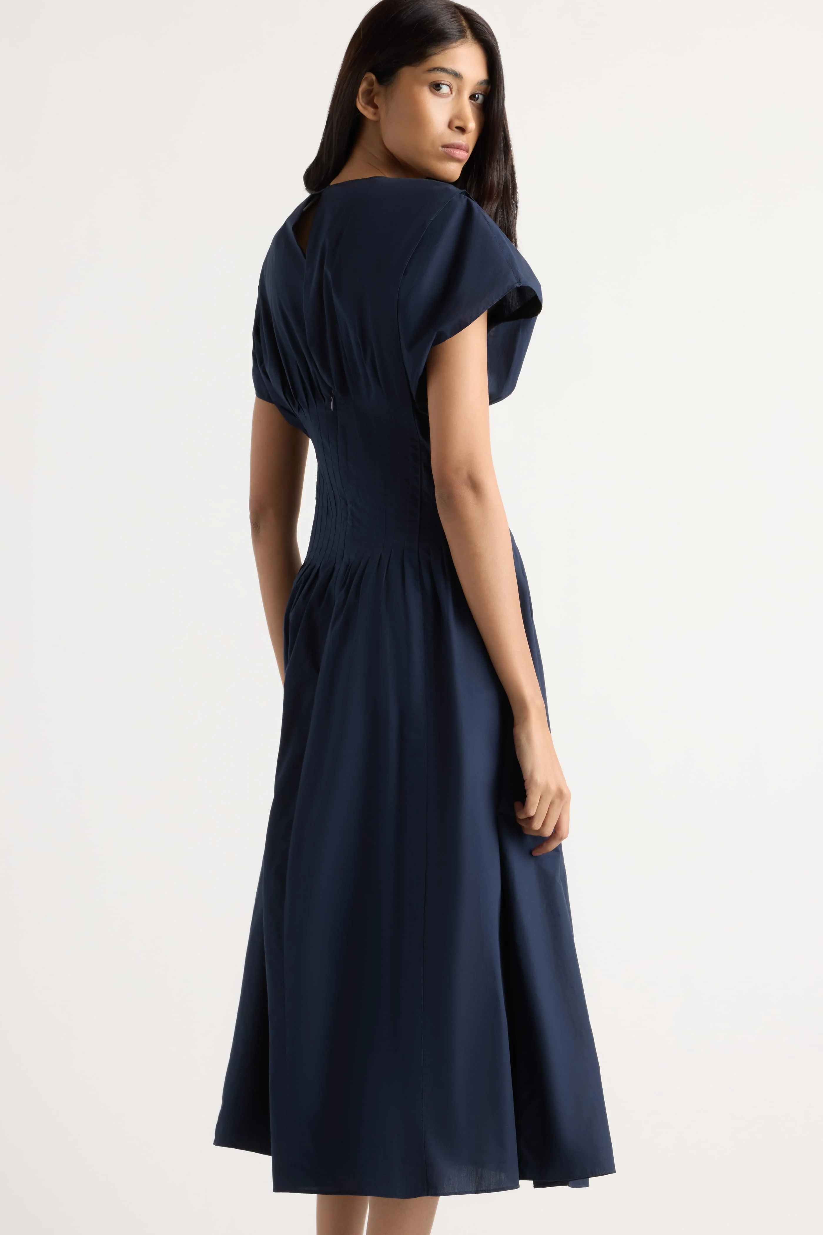Kai Pleated Blouson Dress - Image 5