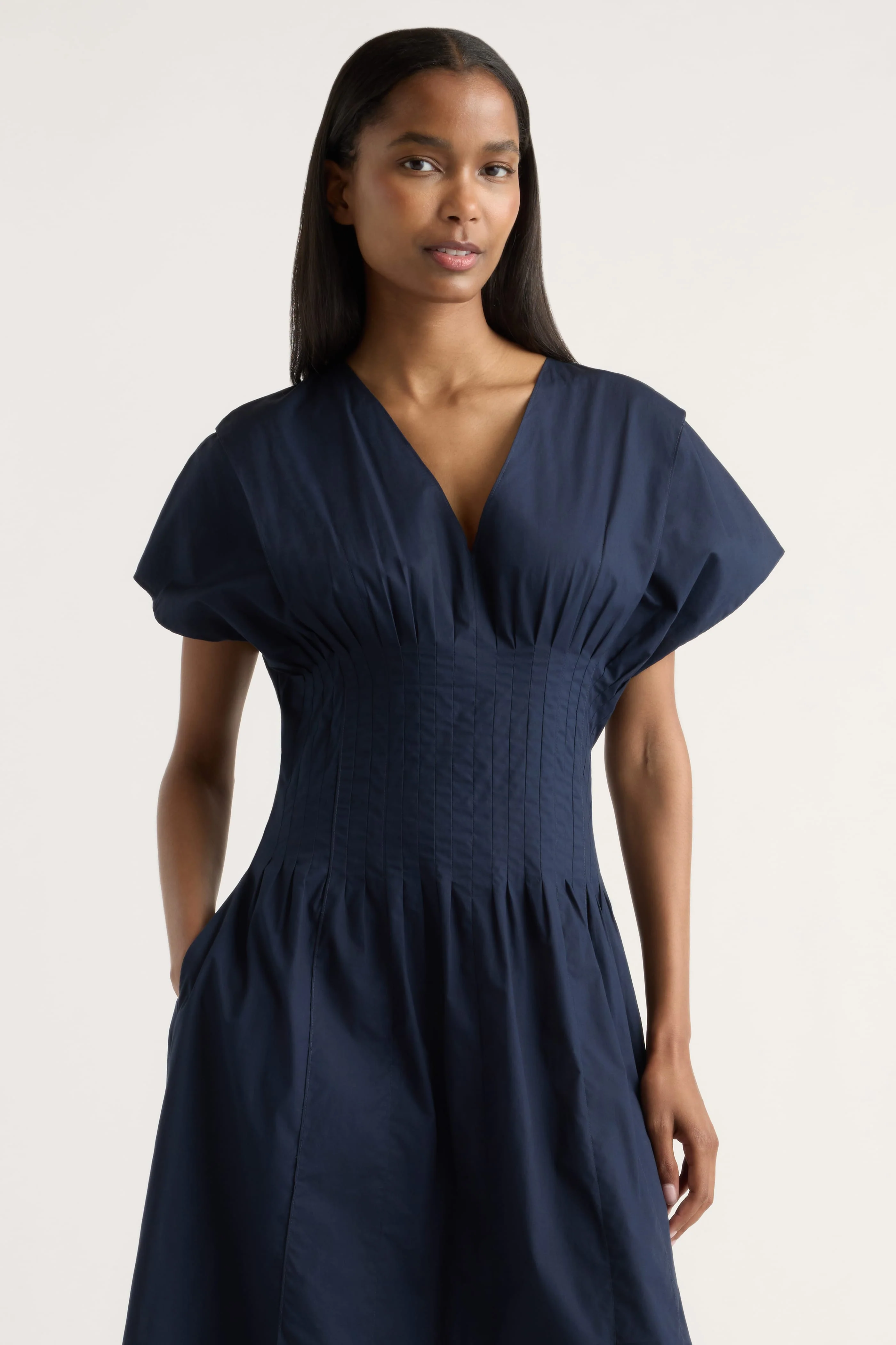 Kai Pleated Blouson Dress - Image 7