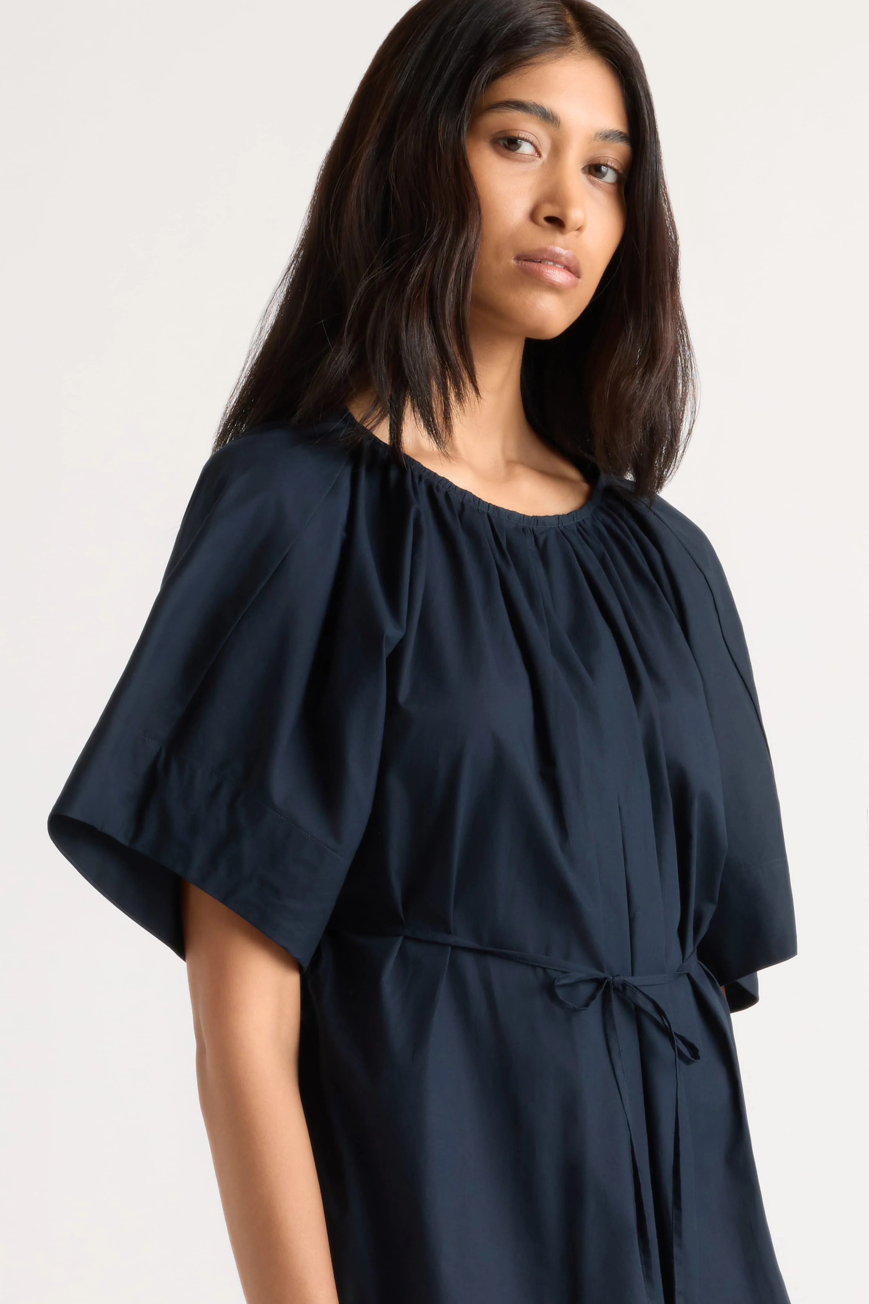Katya Cotton Poplin Tie-Waist Dress - Image 5