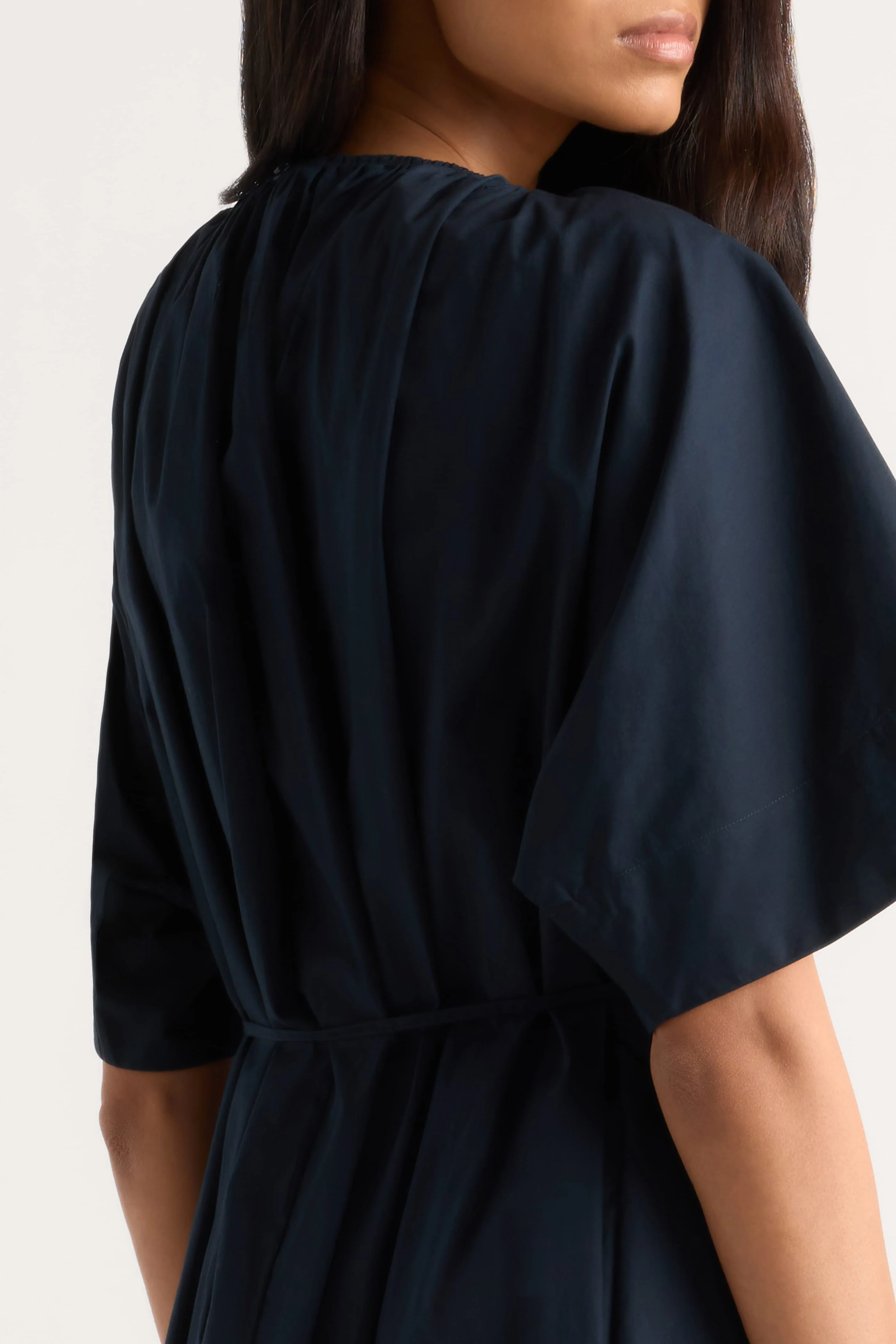 Katya Cotton Poplin Tie-Waist Dress - Image 7