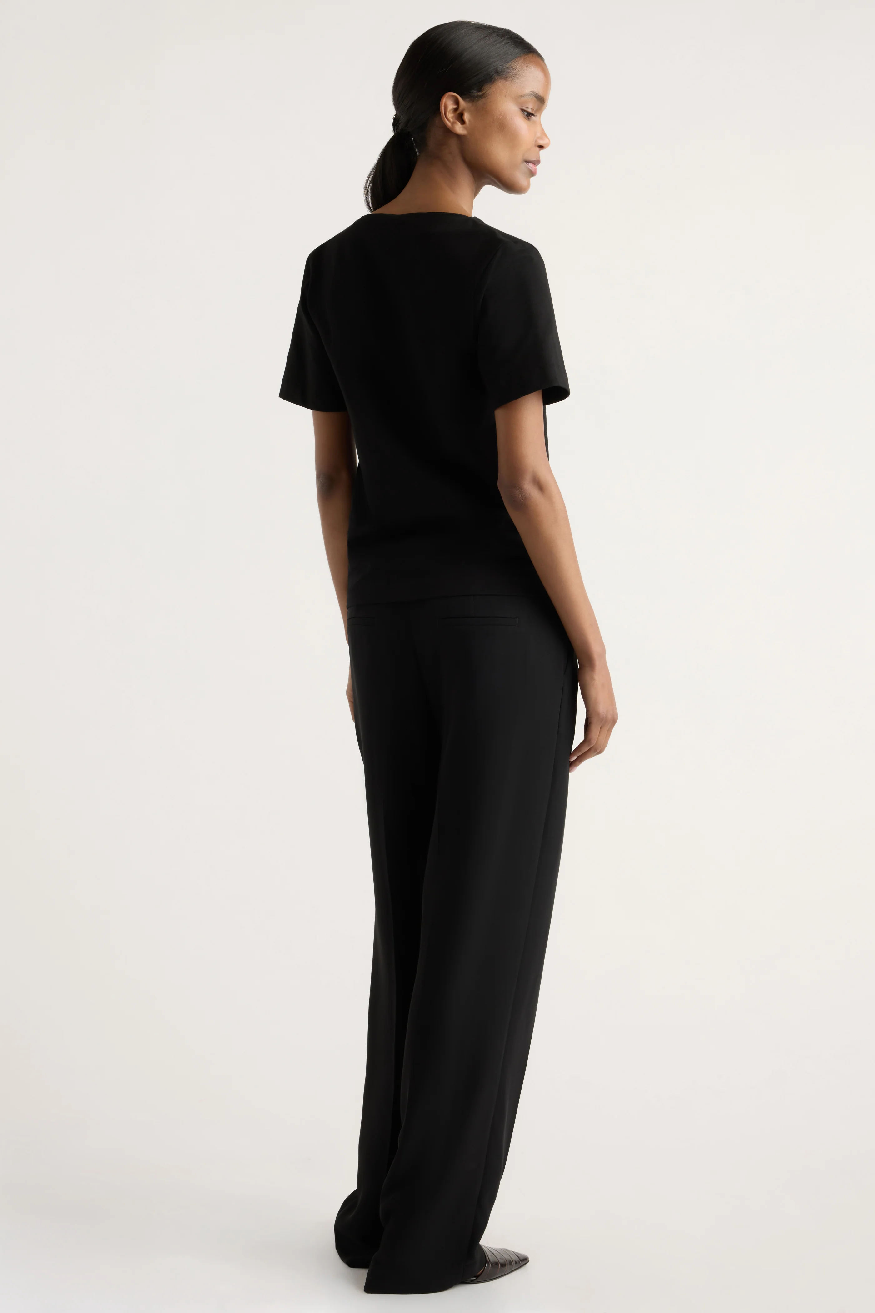 Kendra Organic Cotton Cowl-Neck Tee - Image 5