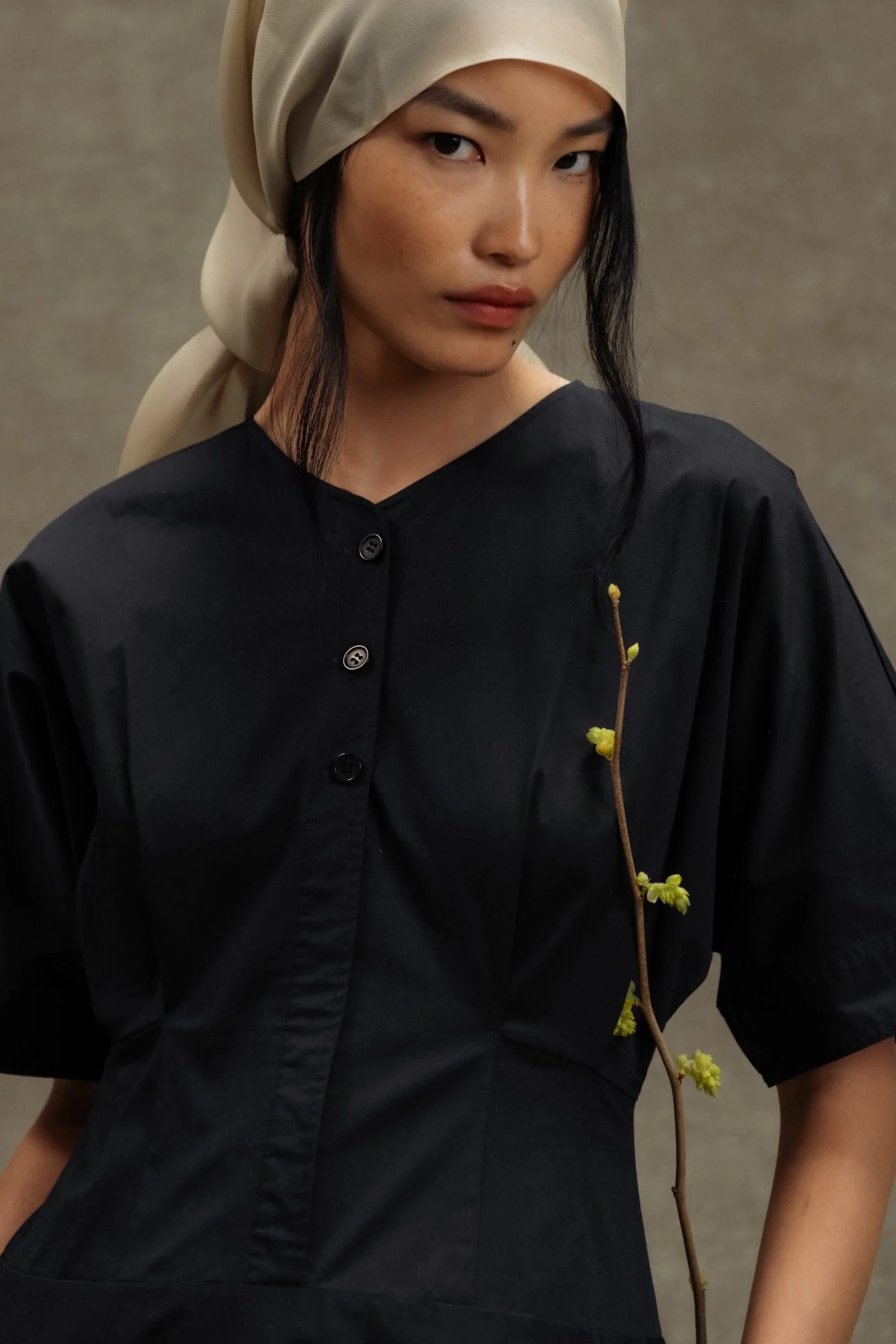 Kiko Kimono-Sleeve Cotton Dress - Image 10