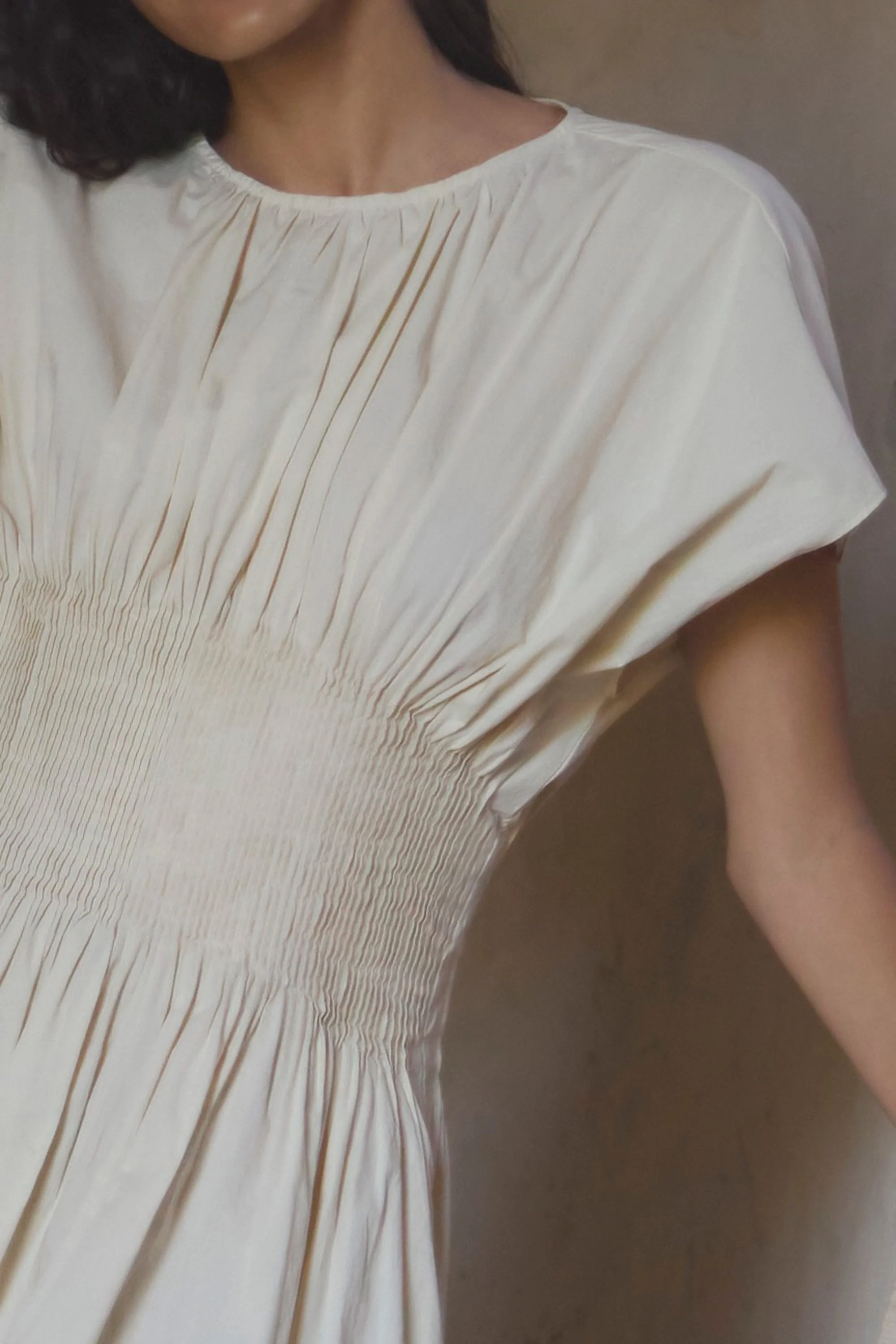 Krys Pleated Crew-Neck Dress - Image 8