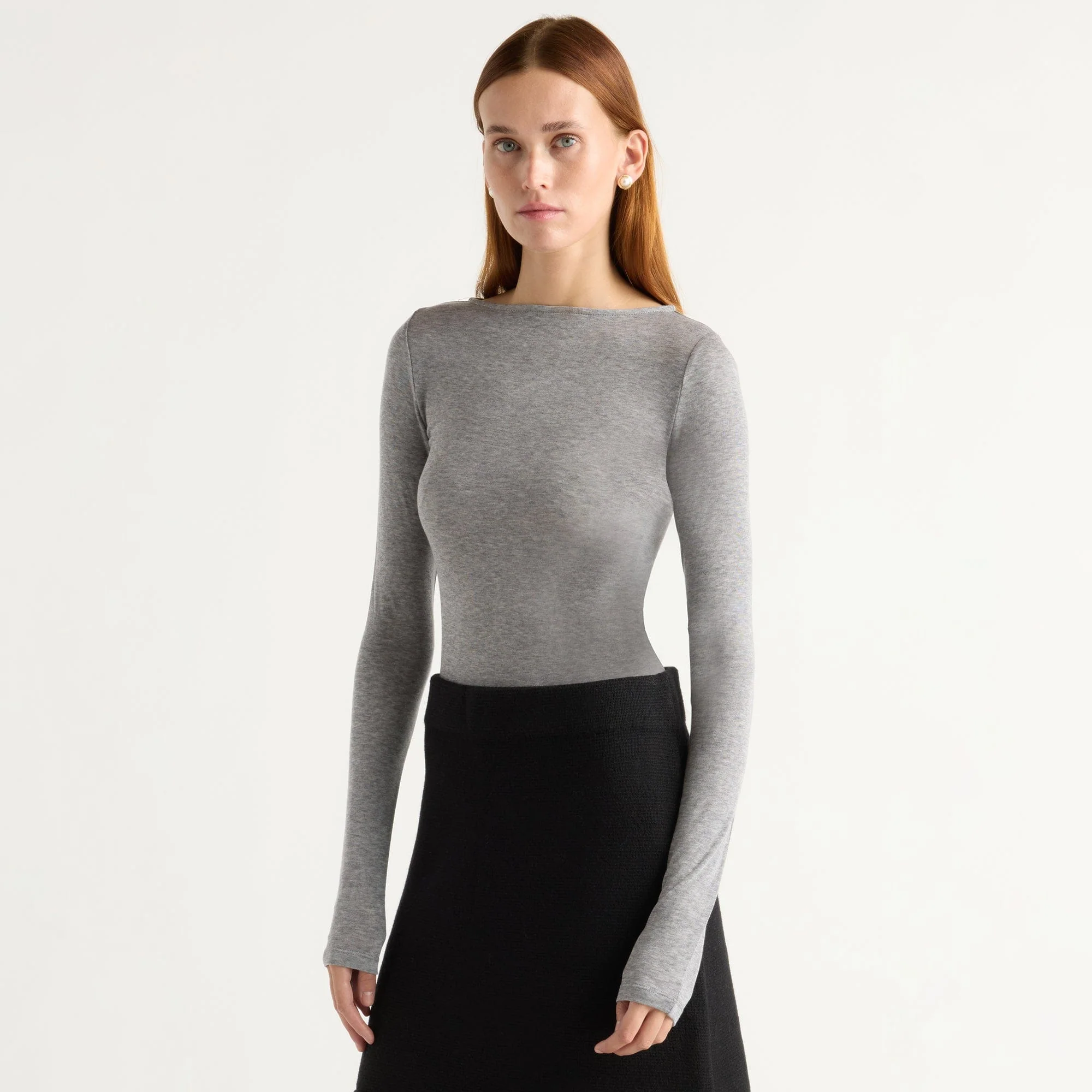 Lana Tencel-Wool Semi-Sheer Tee