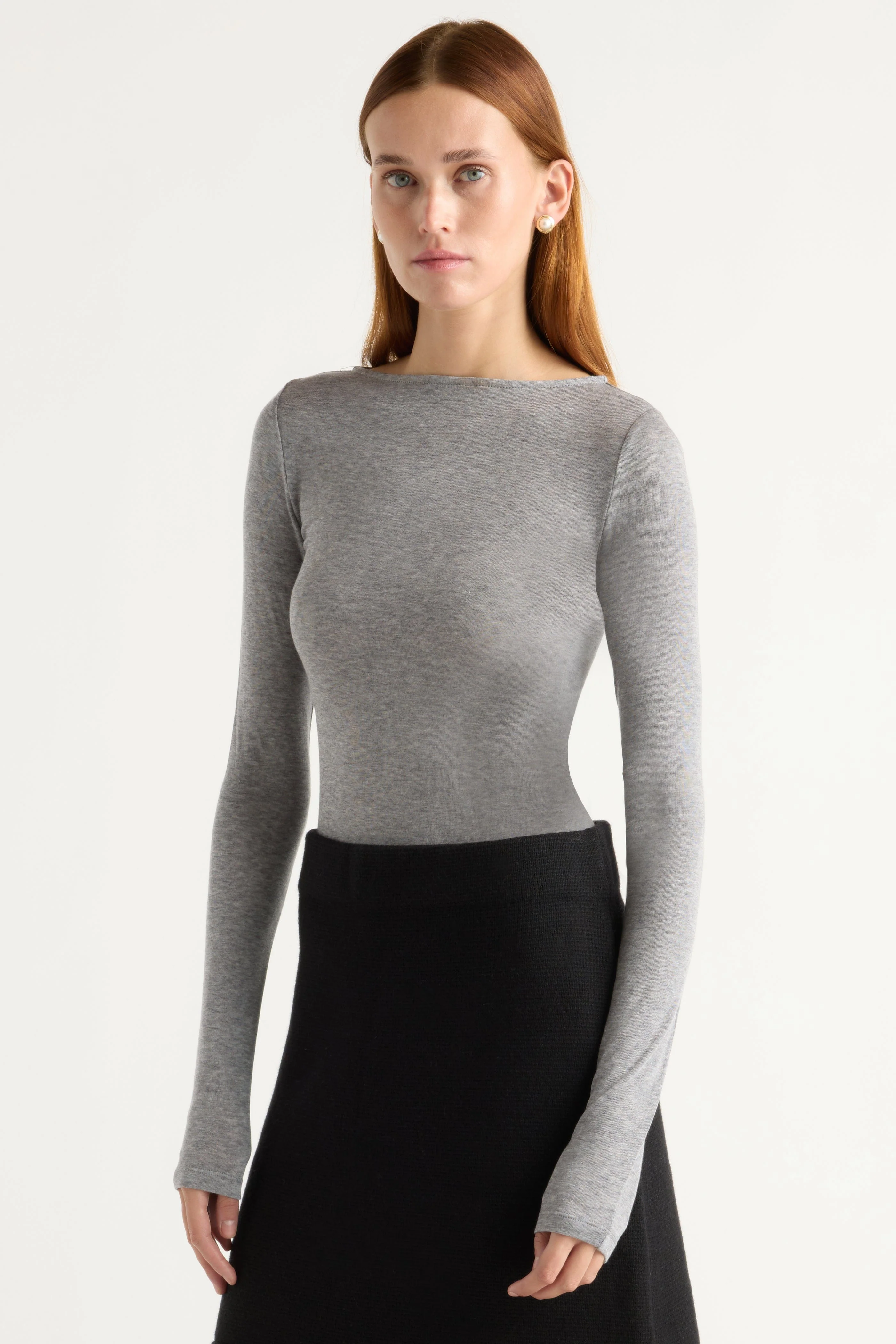 Lana Tencel-Wool Semi-Sheer Tee - Image 2