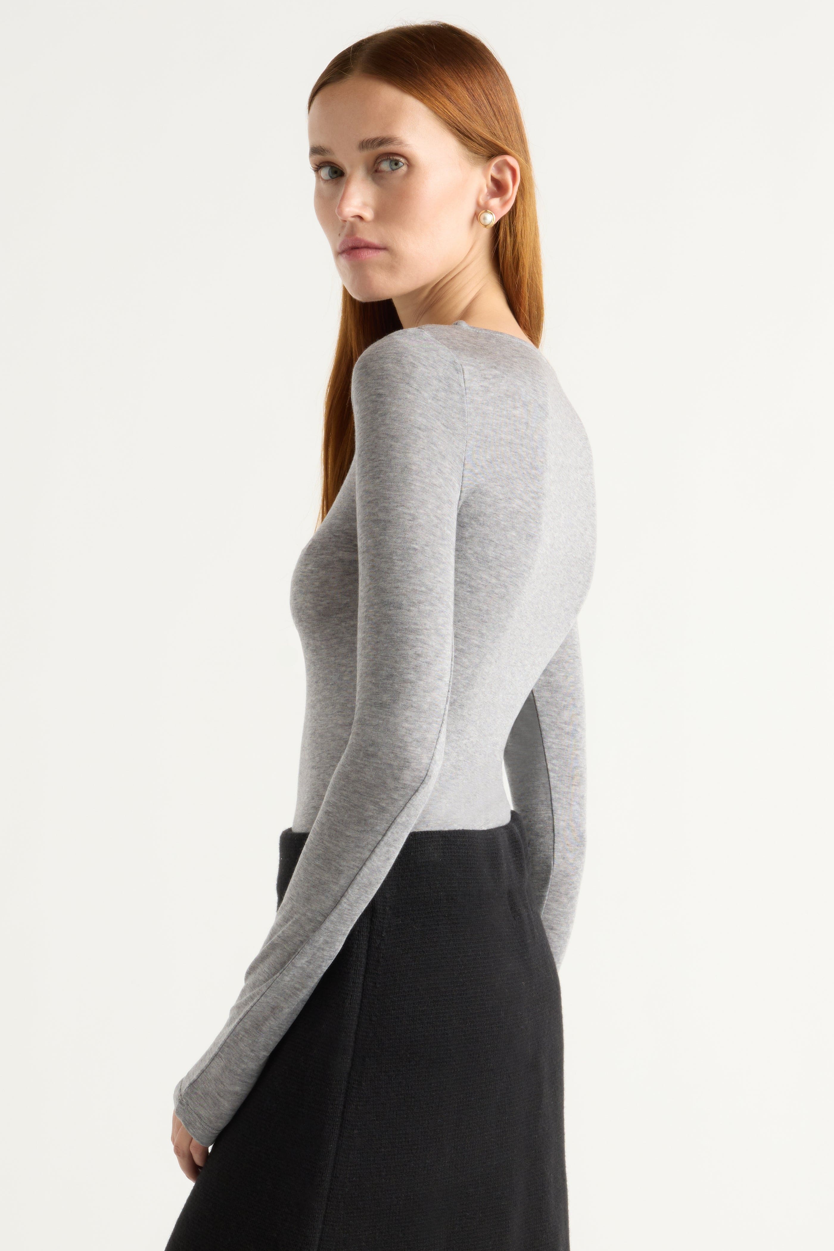 Lana Tencel-Wool Semi-Sheer Tee - Image 6