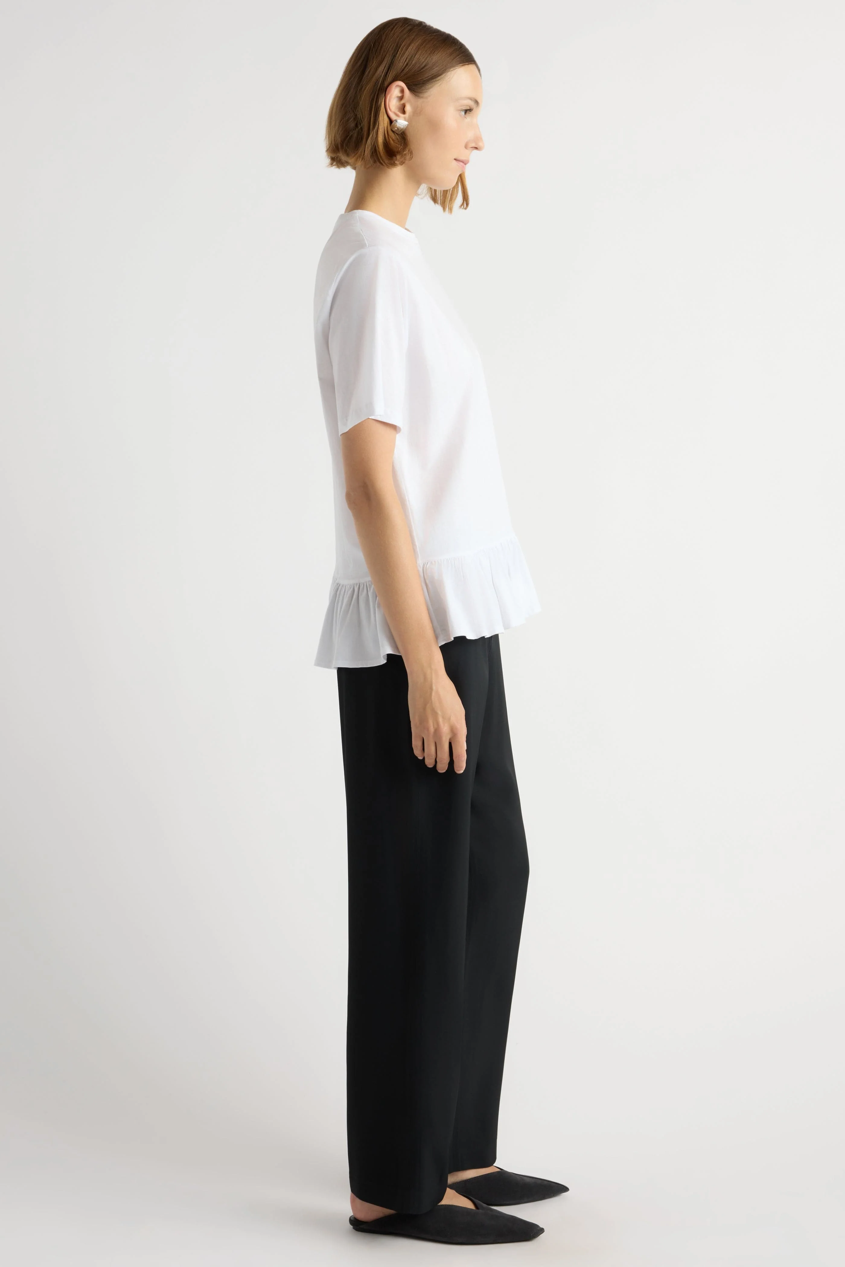 Leonie Organic Cotton Ruffled Tunic Tee - Image 6