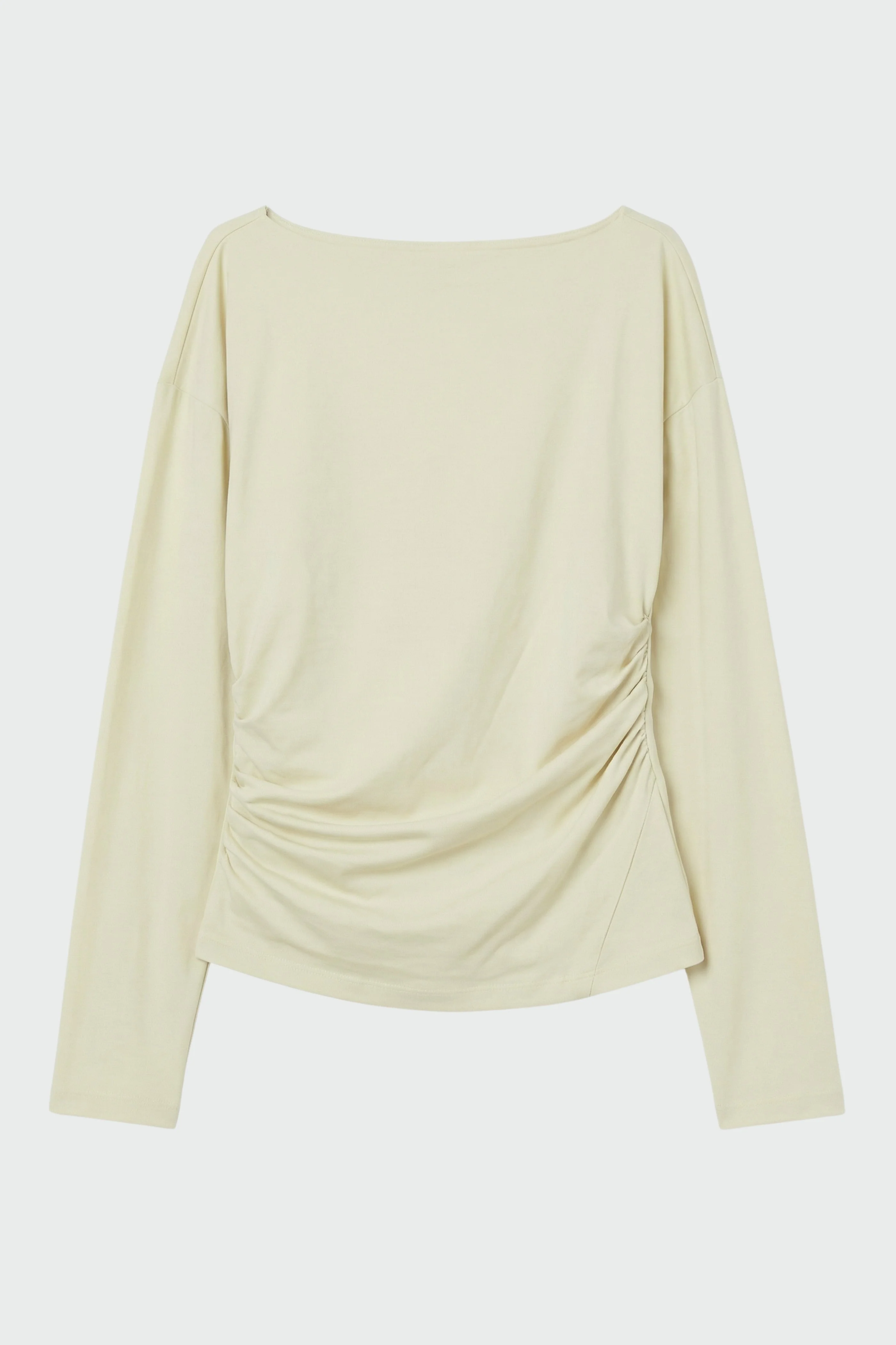 Letha Twisted-Hem Slit-Neck Tee - Image 8