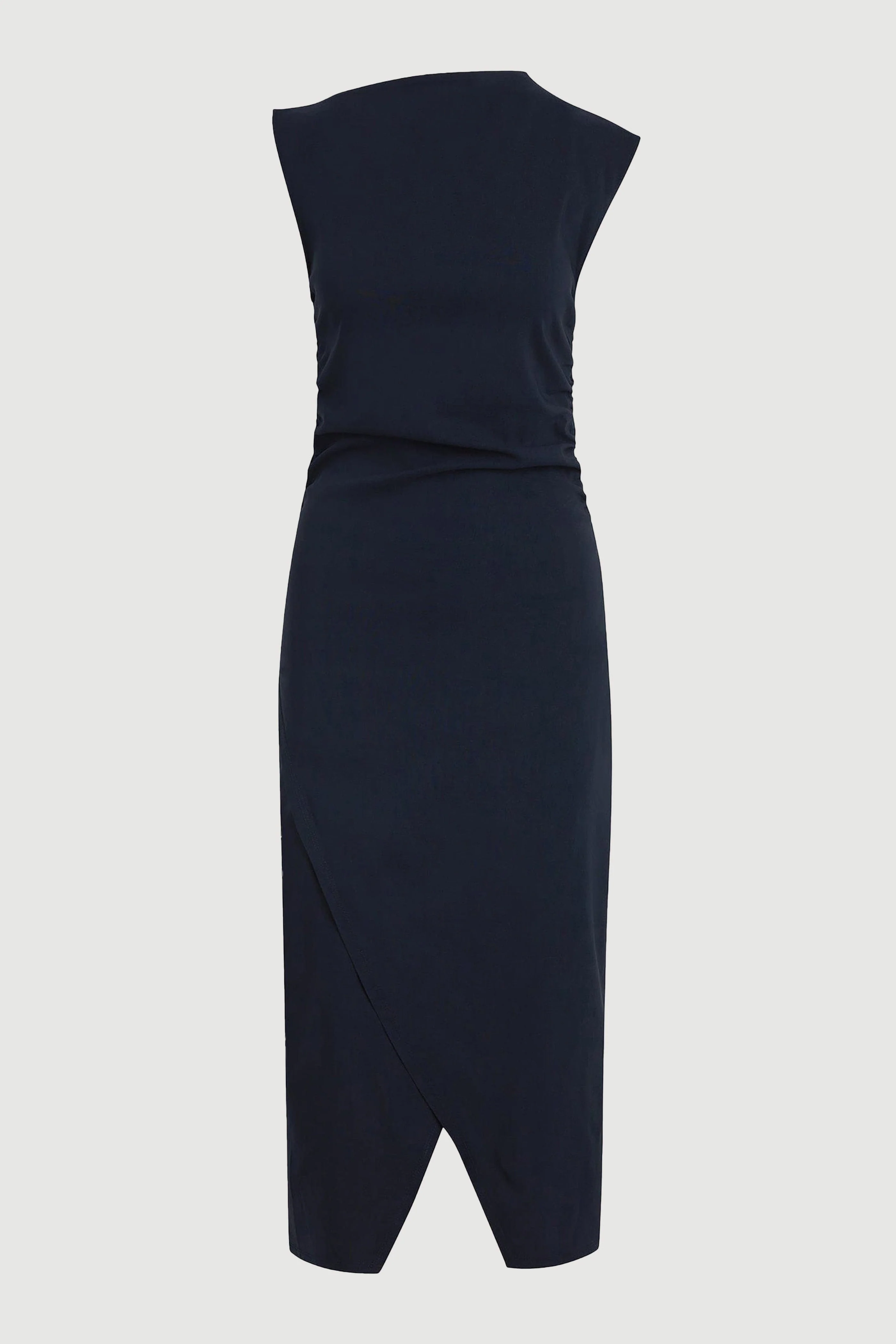 Manon Asymmetric-Neck Ruched Dress - Image 10
