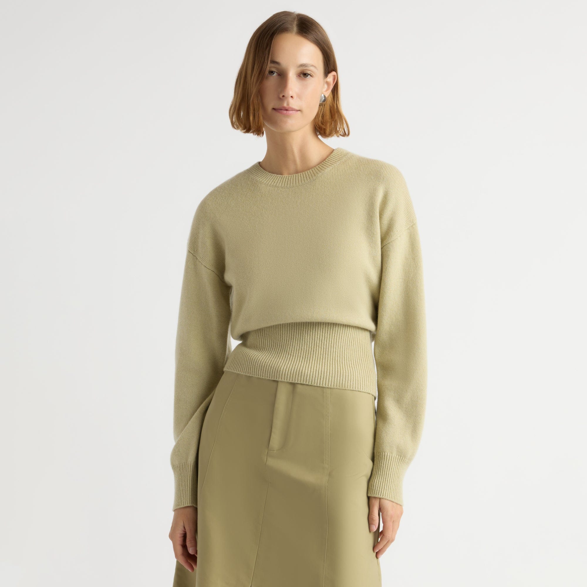 Marielle Wool-Cashmere Blouson Sweater