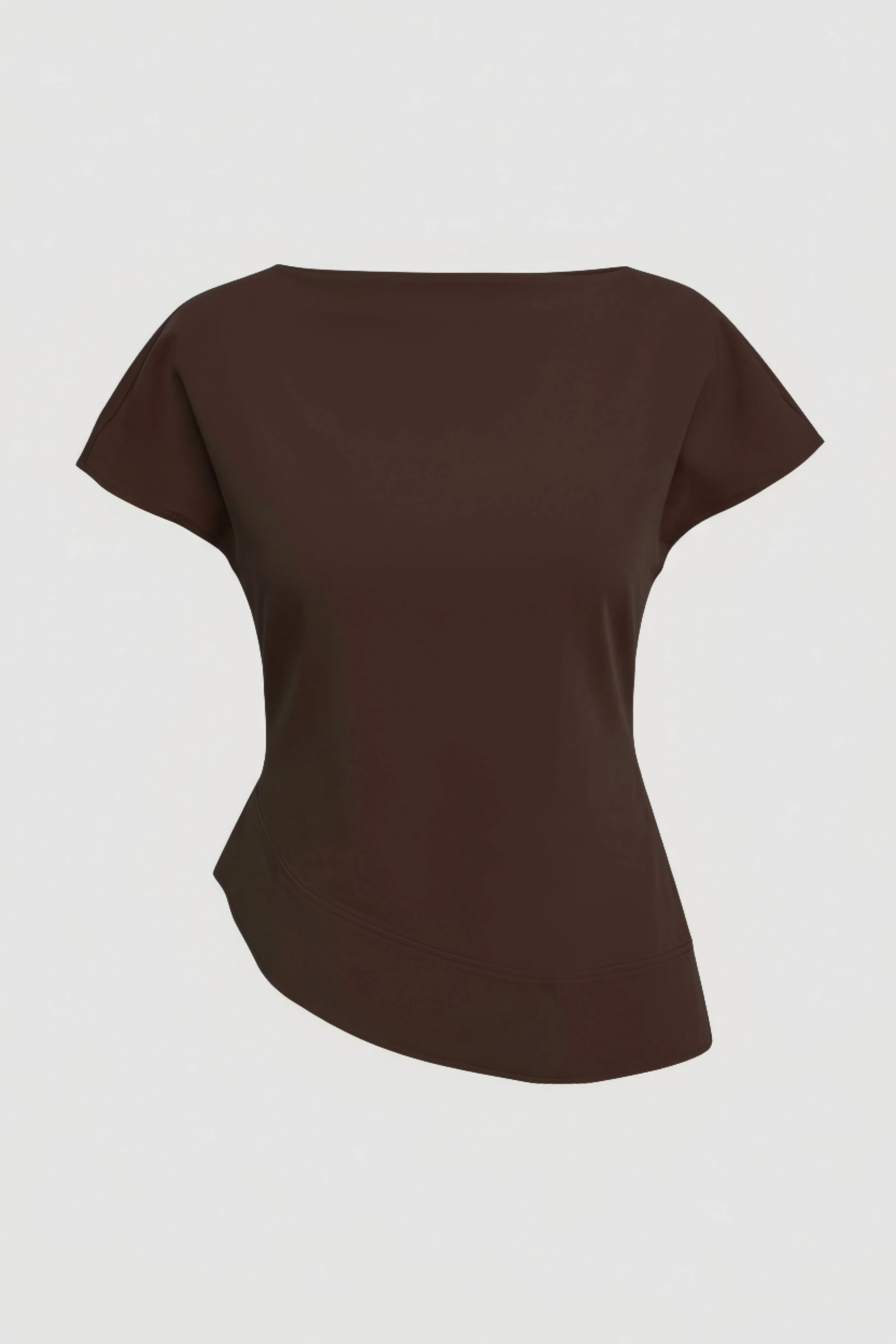 McKenna Sculpted Asymmetric-Hem Blouse - Image 7