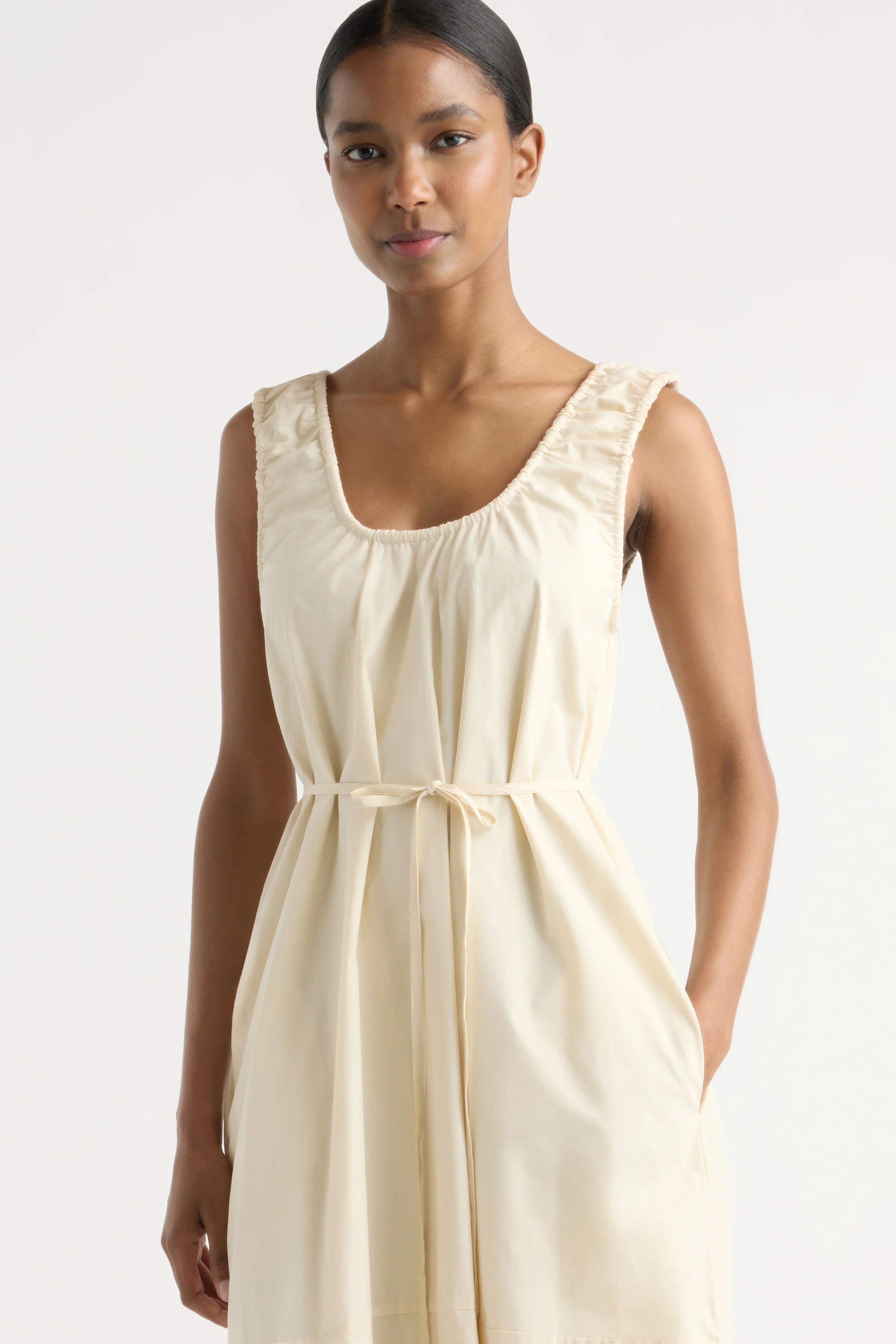 Midori Organic Cotton U-Neck Dress - Image 3