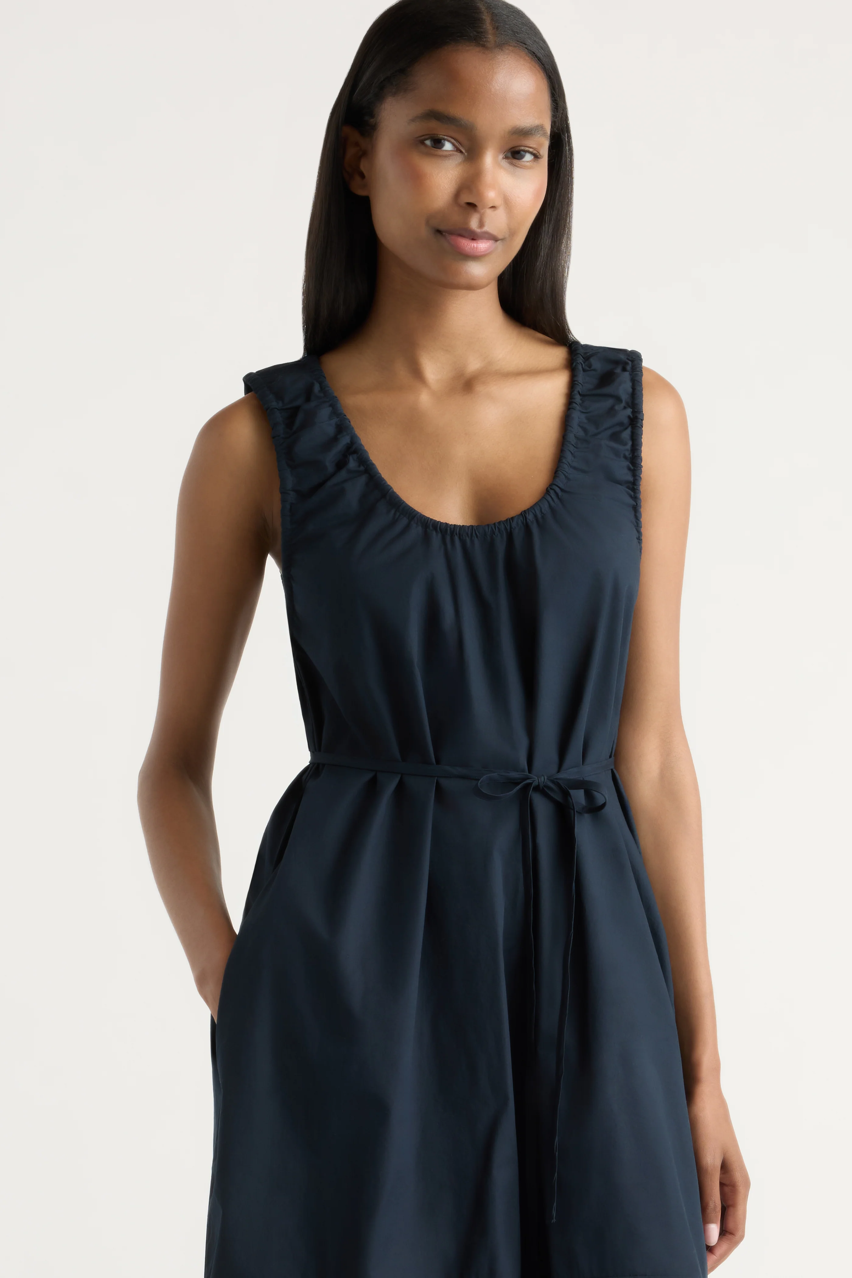 Midori Organic Cotton U-Neck Dress - Image 3