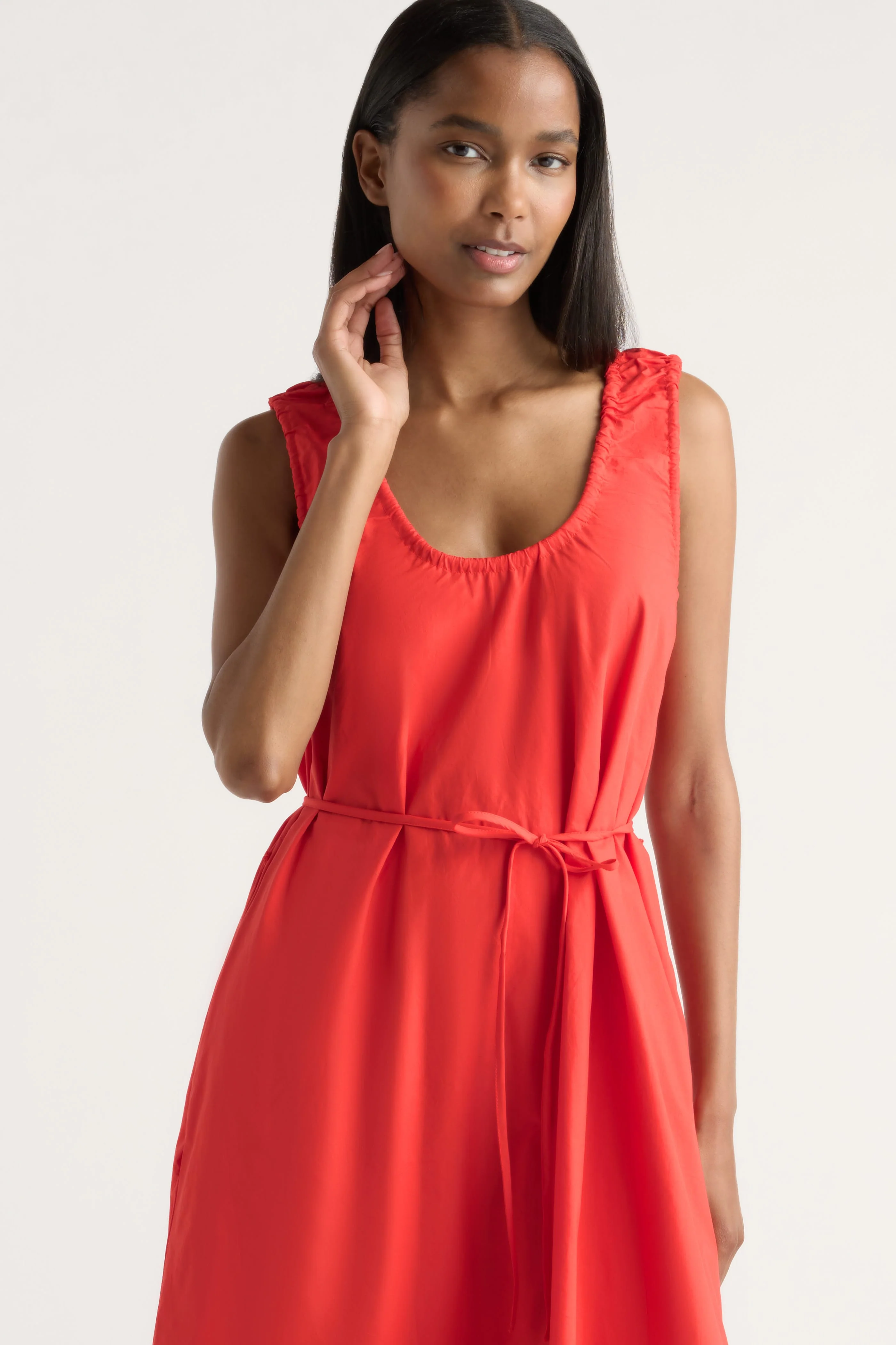 Midori Organic Cotton U-Neck Dress - Image 3