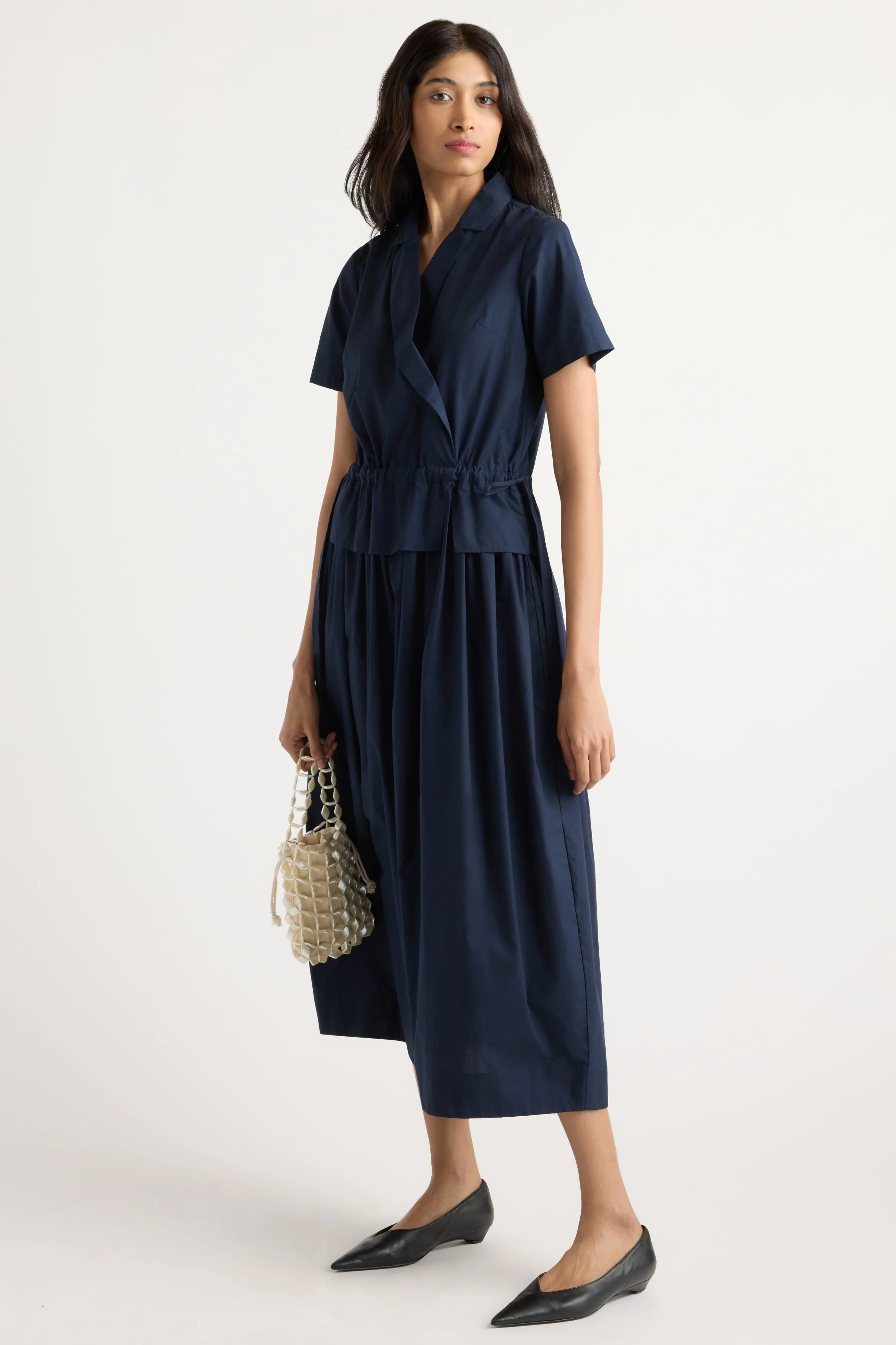 Mitsuki Organic Cotton Wrap-Shirt Dress - Image 2