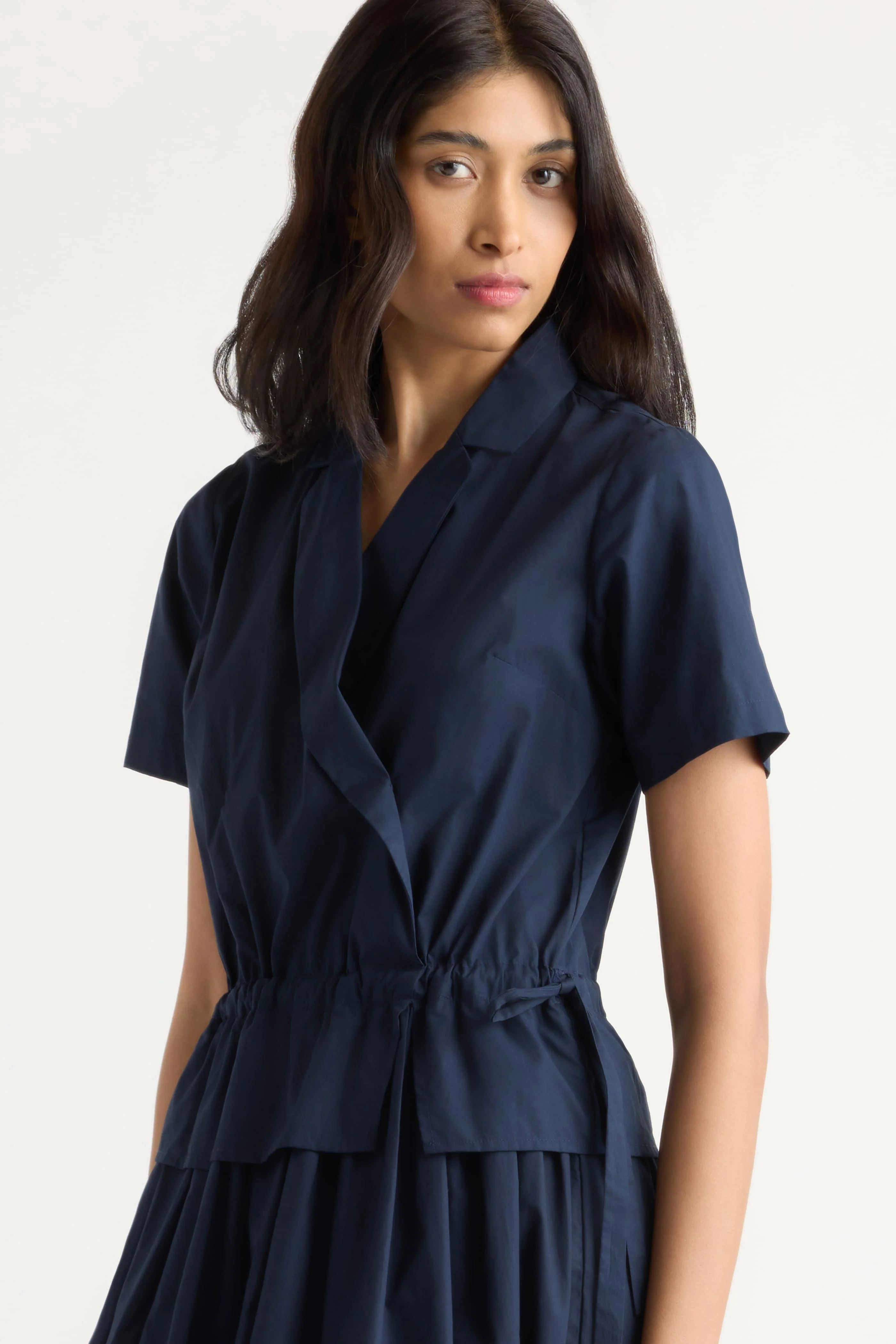 Mitsuki Organic Cotton Wrap-Shirt Dress - Image 3