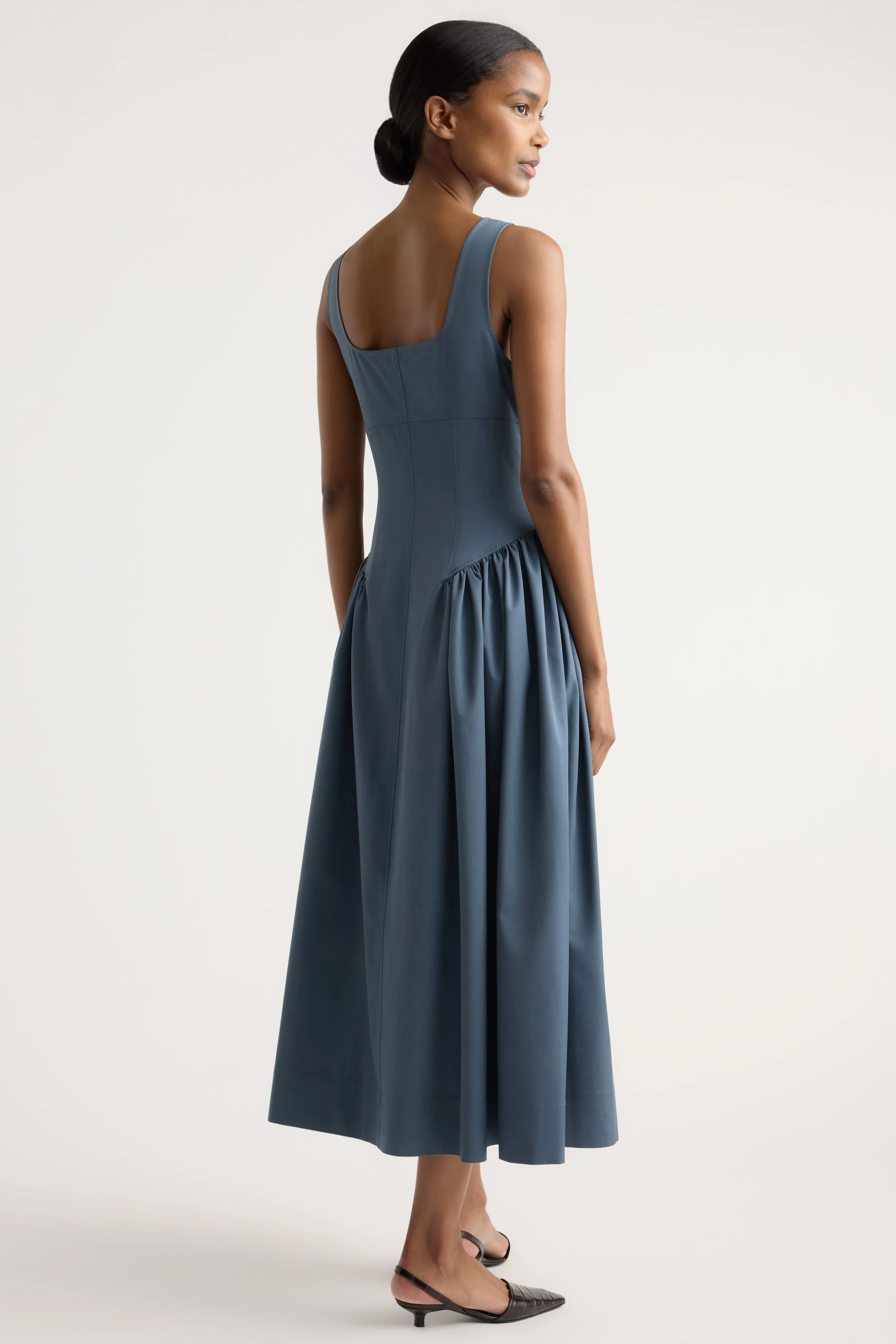 Nadiyah Bustier Shirred A-Line Dress - Image 5