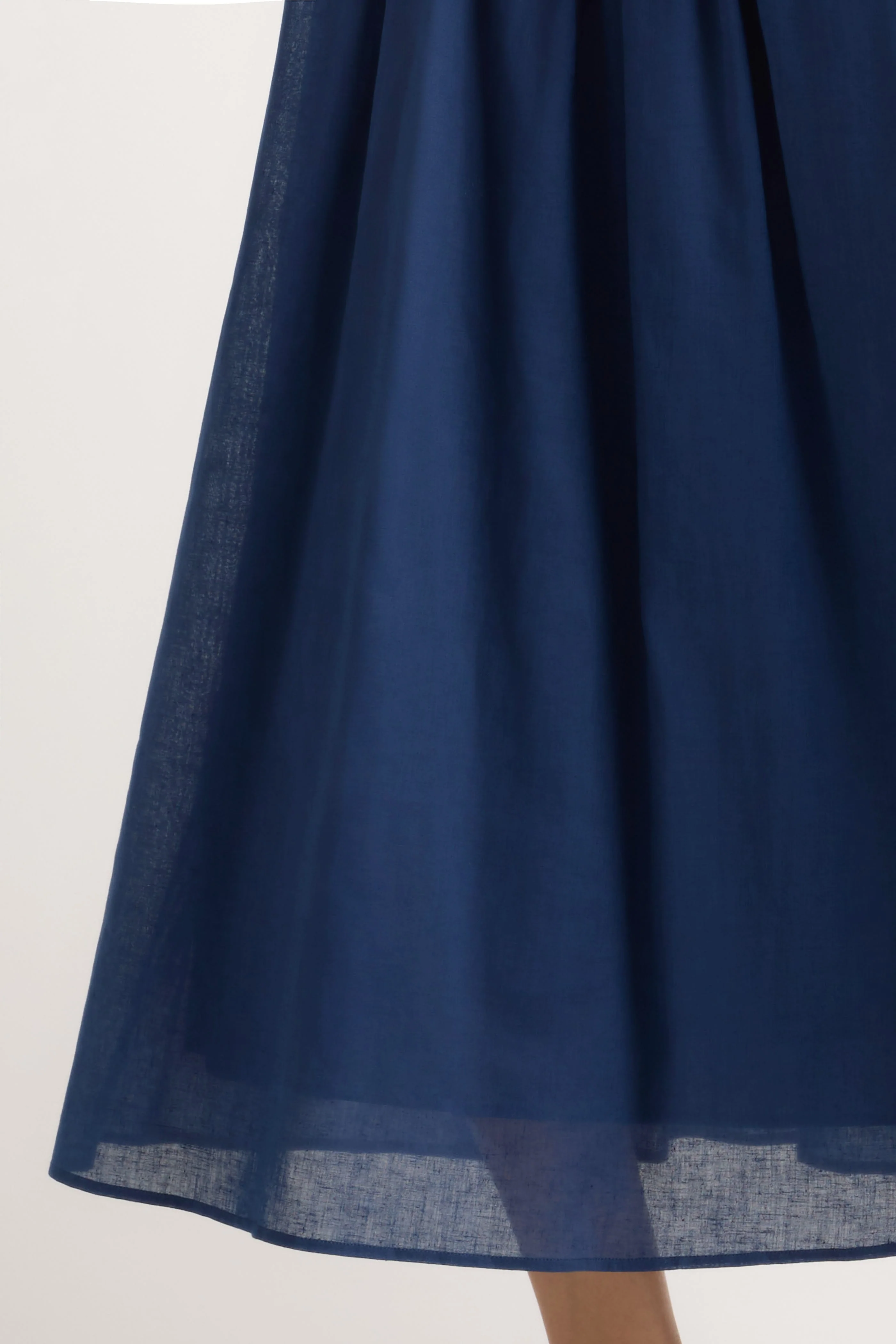 Naomi Pleated Linen-Cotton Dress - Image 6
