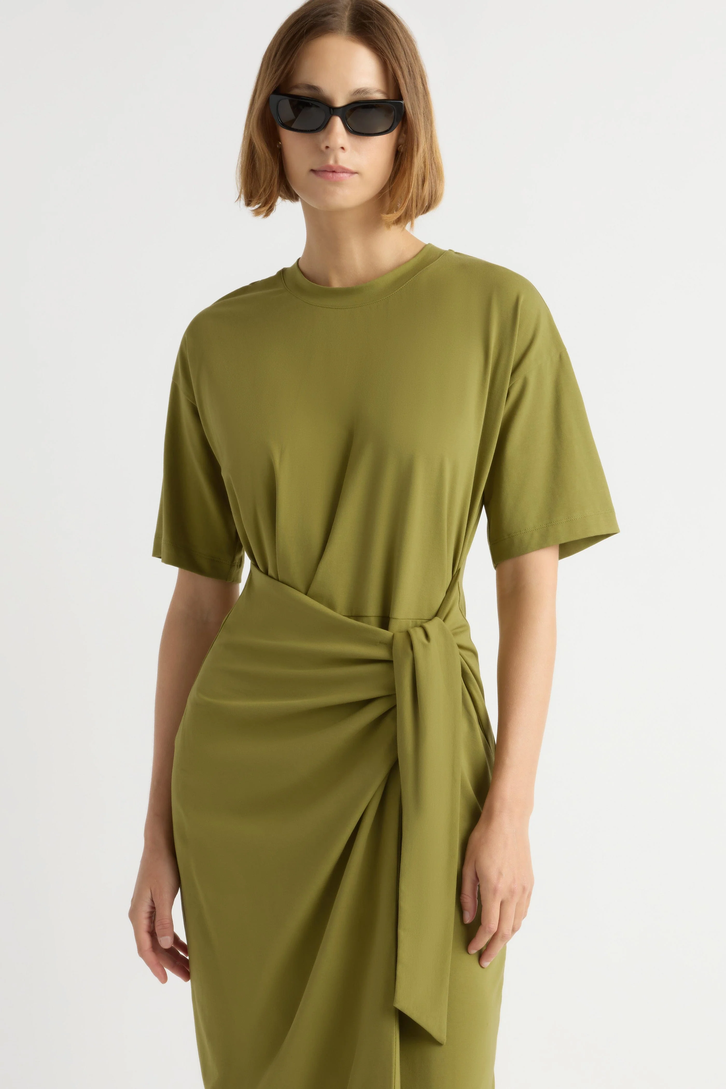 Noa Organic Cotton T-Shirt Wrap Dress - Image 3