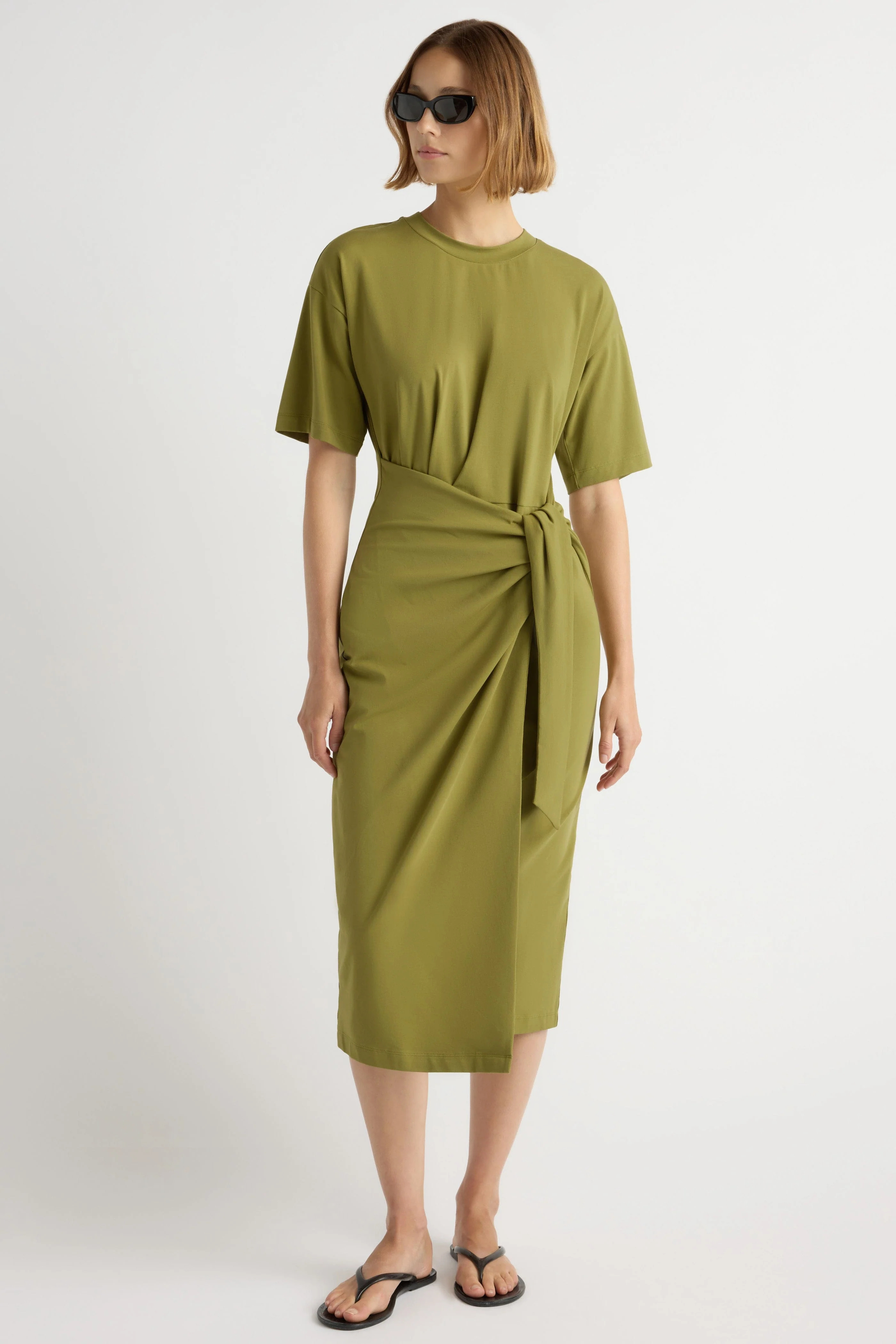 Noa Organic Cotton T-Shirt Wrap Dress - Image 4