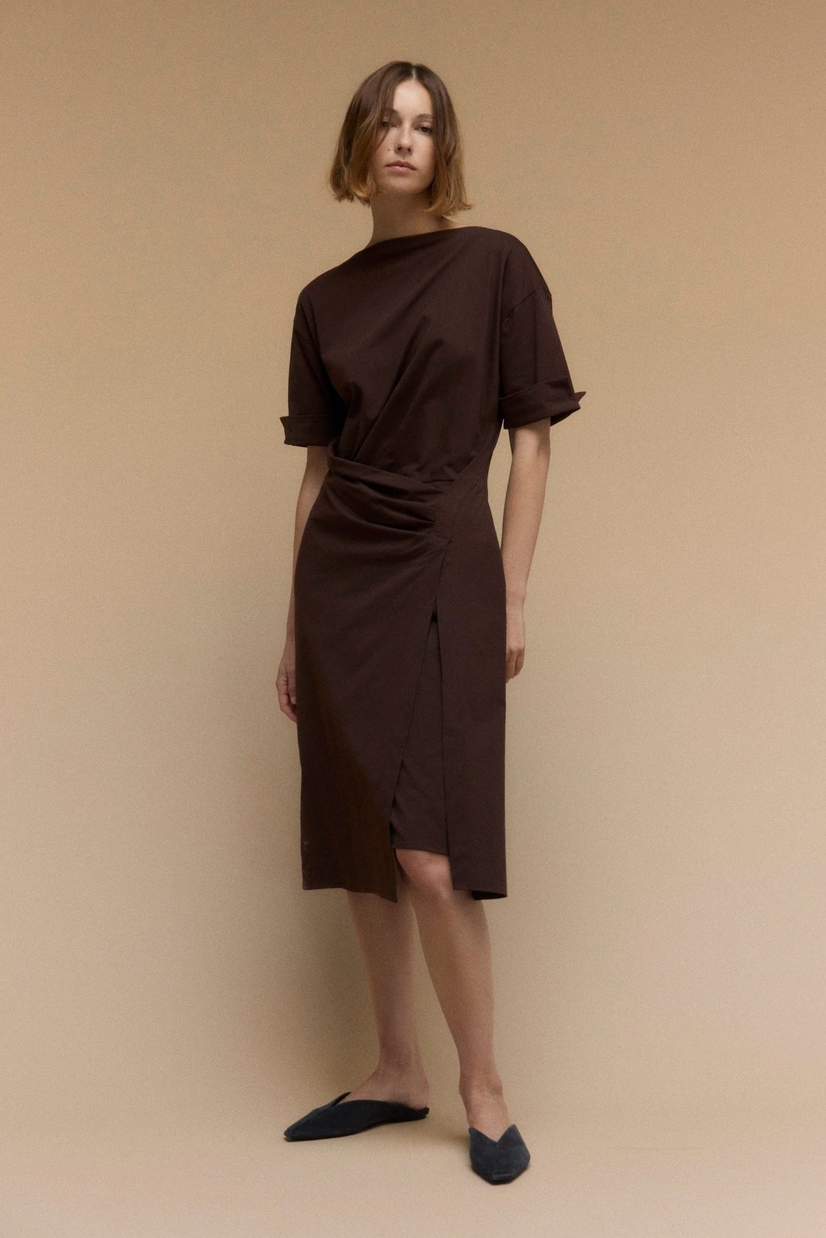 Noelle Asymmetric-Wrap Dress - Image 8