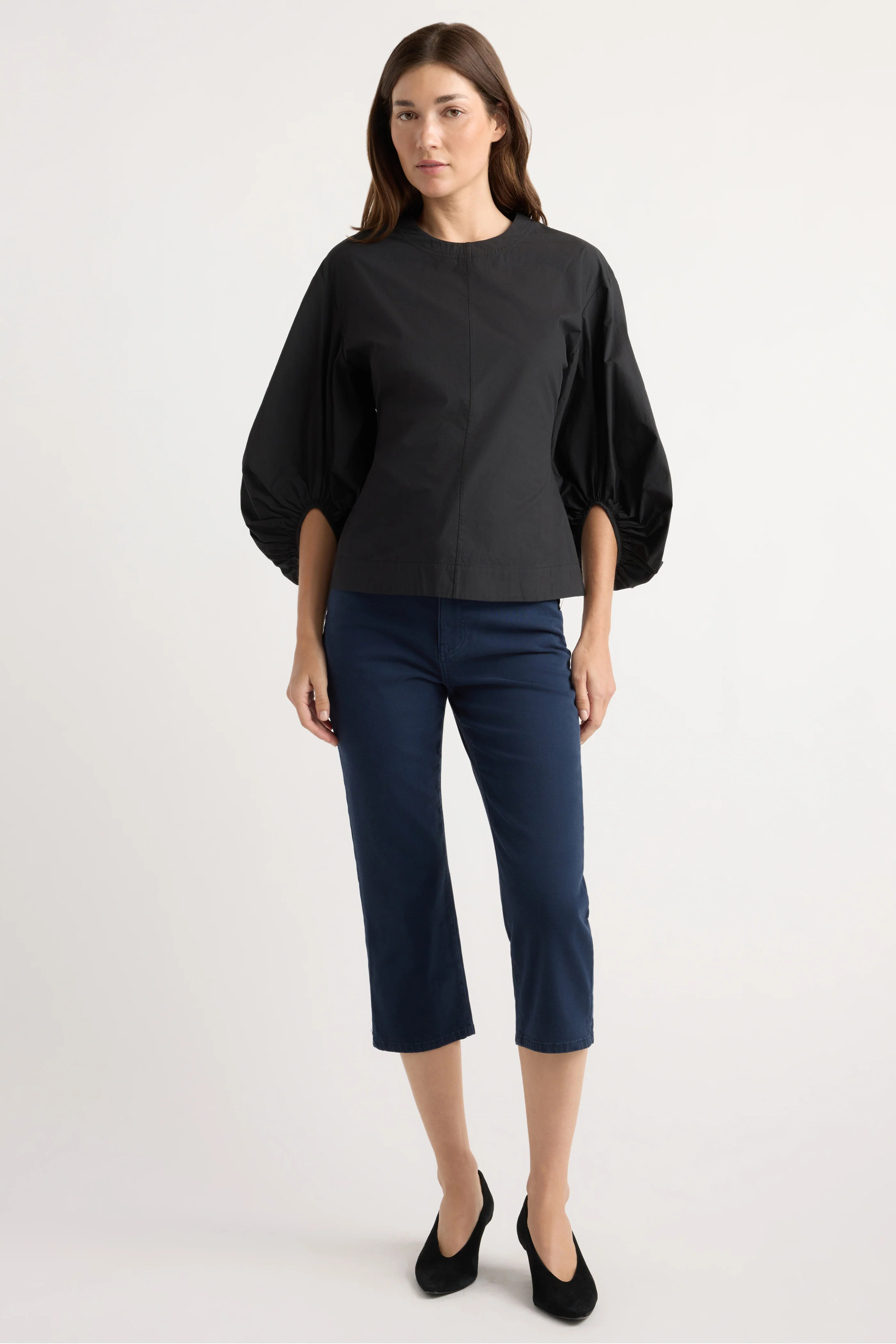 Odessa Sculpted Balloon-Sleeve Blouse - Image 3