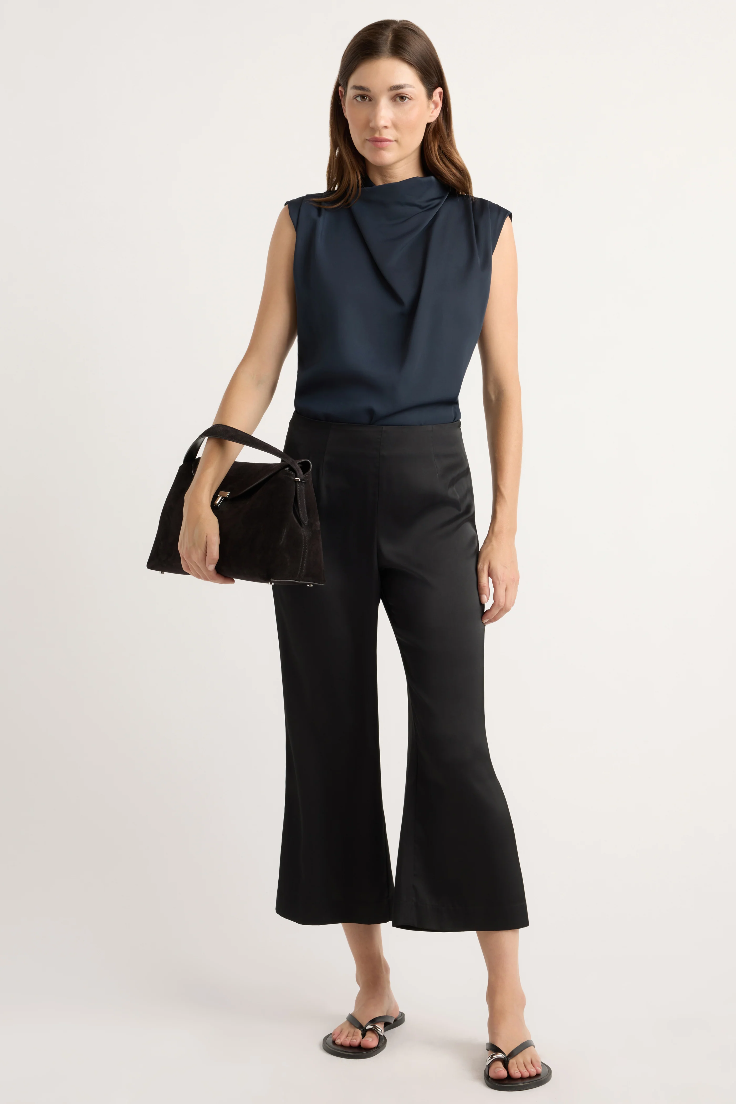 Priscilla Satin Kick-Flare Pant - Image 5