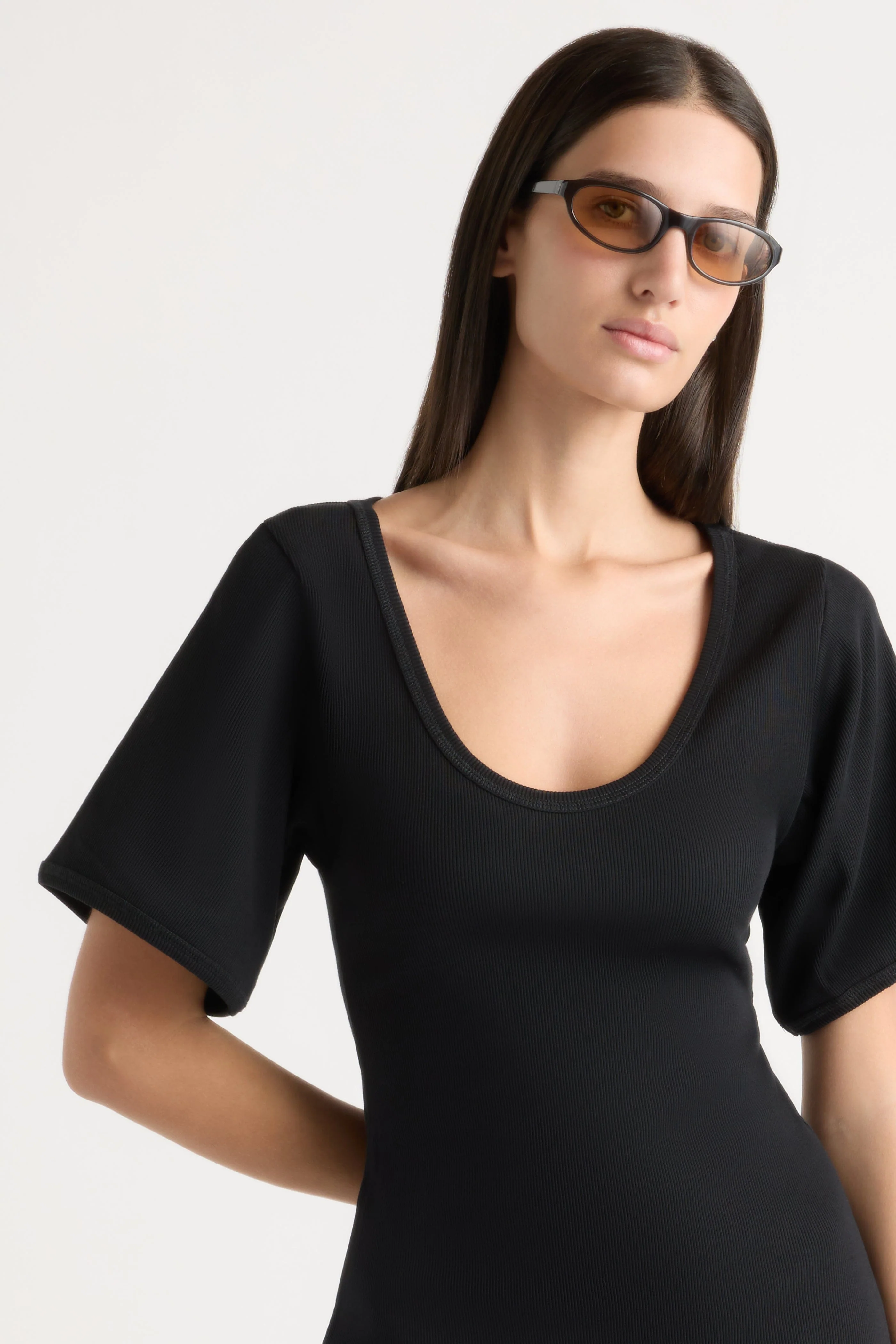 Rae Sculpted Scoop-Neck Mini Dress - Image 5