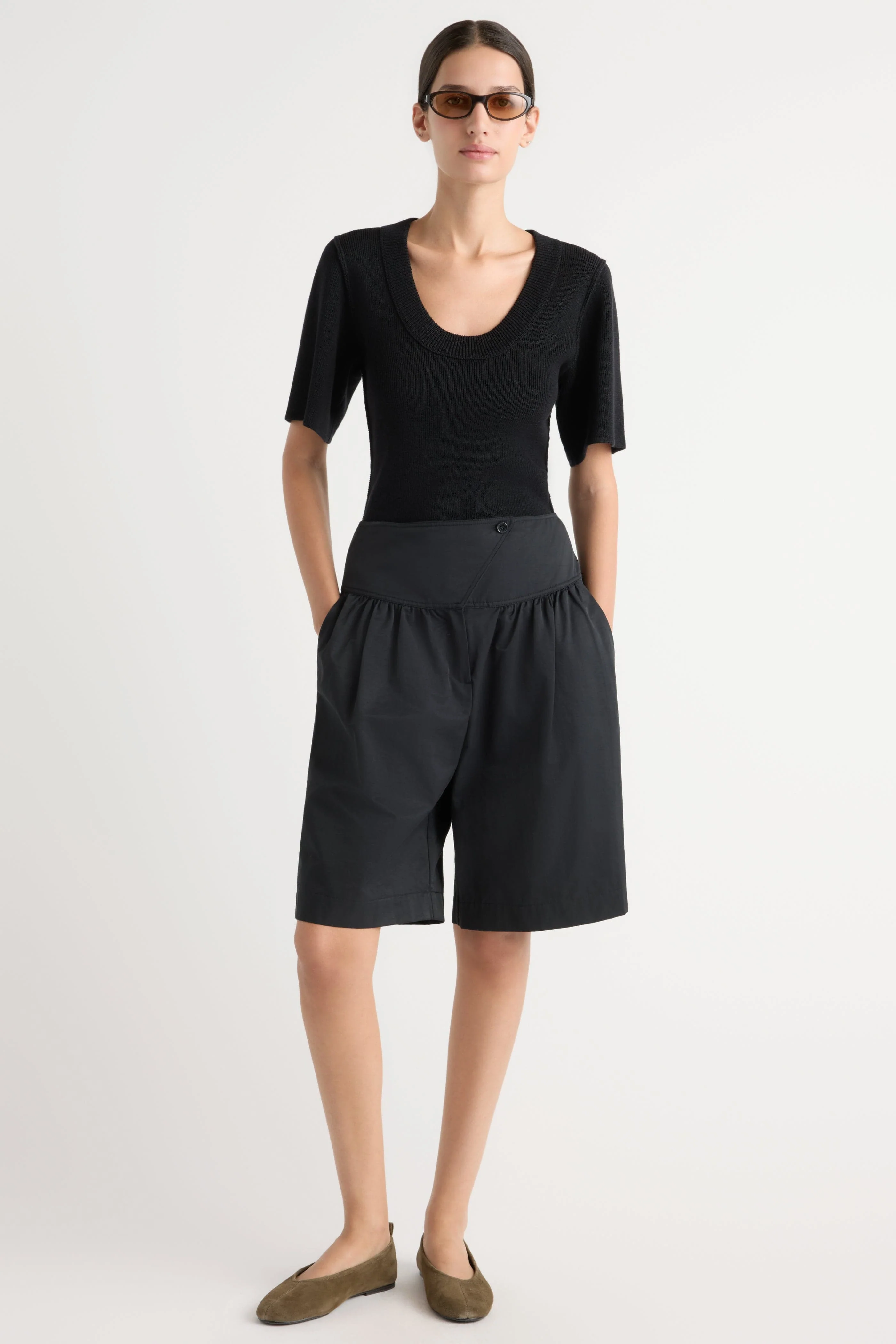 Reina Sculpted Scoop-Neck Knit Top - Image 5