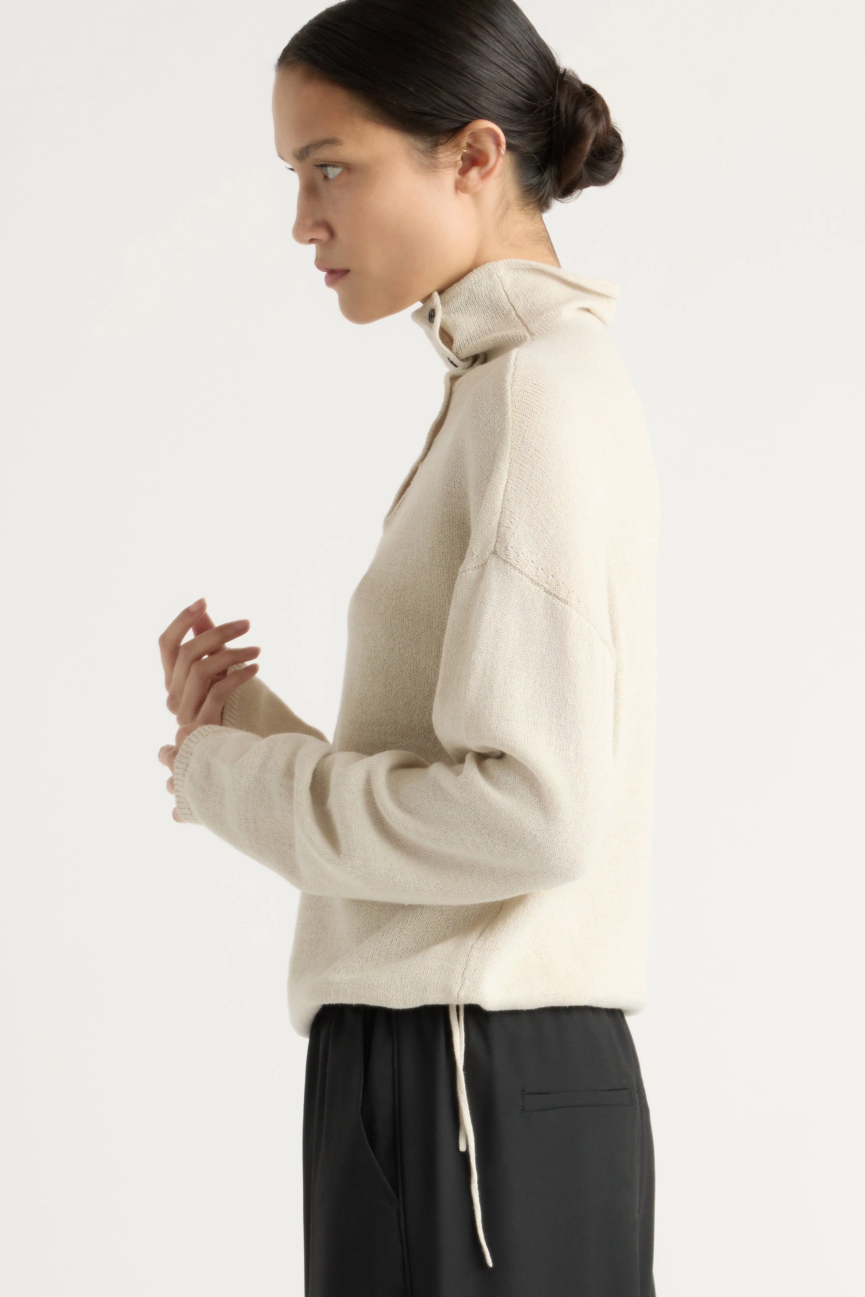 Sanchia Button Turtleneck Sweater - Image 5