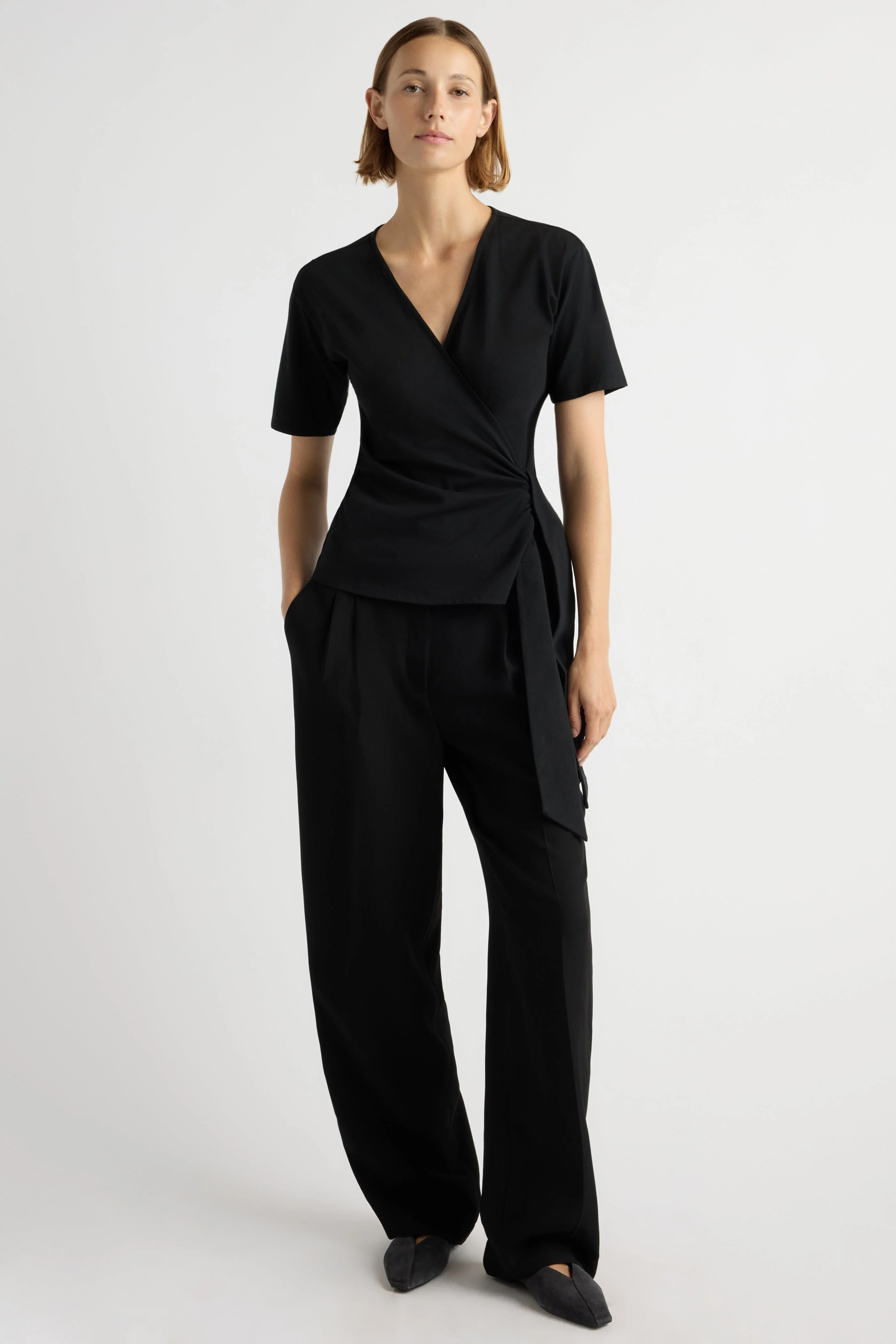 Sena Organic Cotton Wrap Tee - Image 3