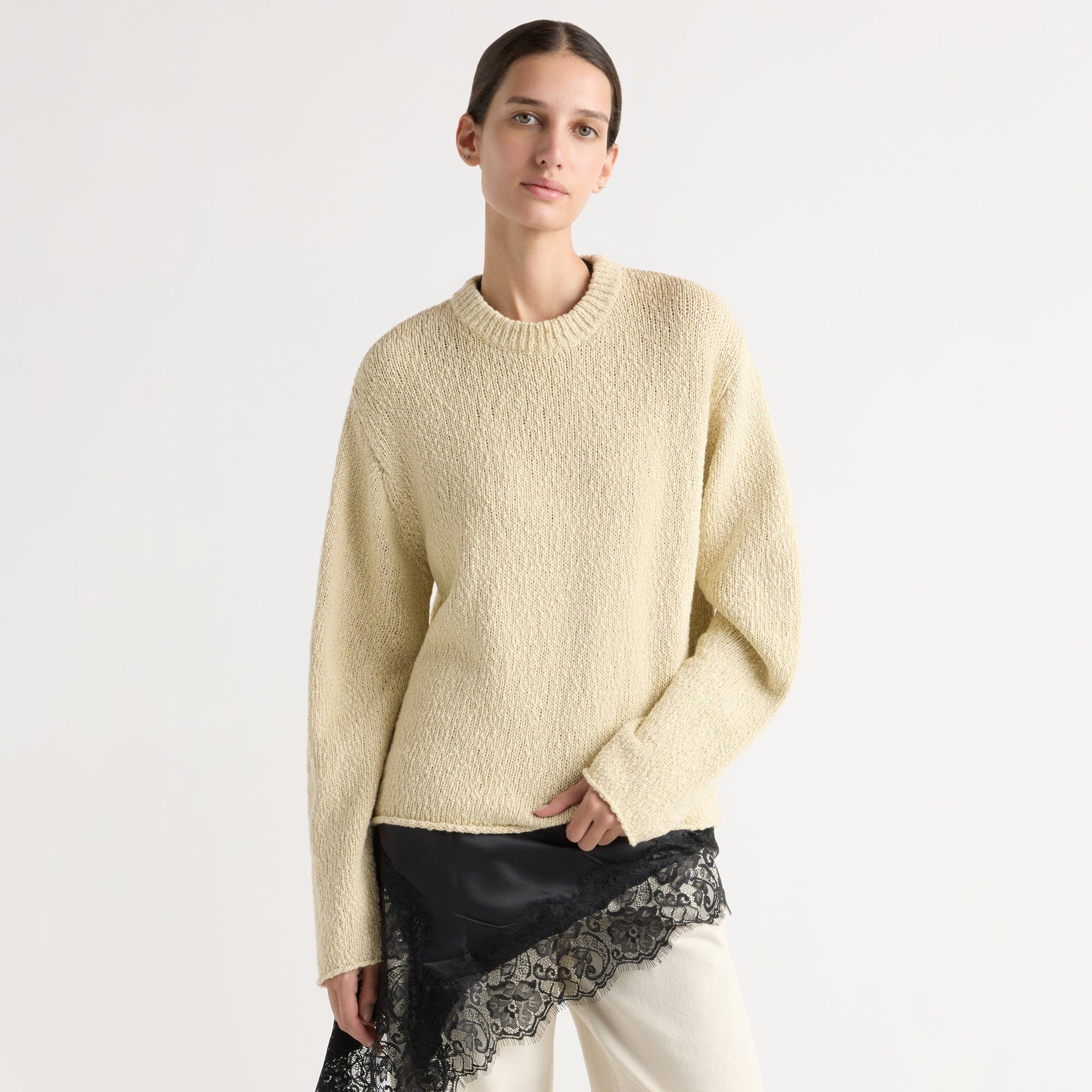 Sonya Textured Organic Cotton Sweater