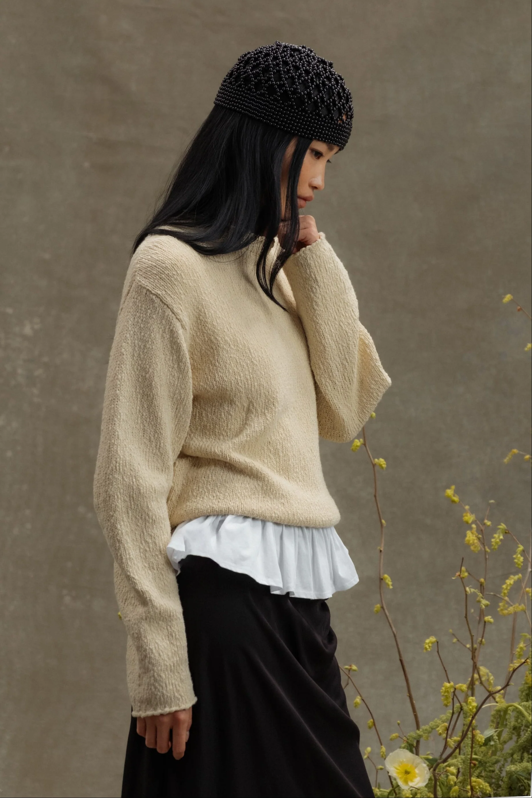 Sonya Textured Organic Cotton Sweater - Image 10