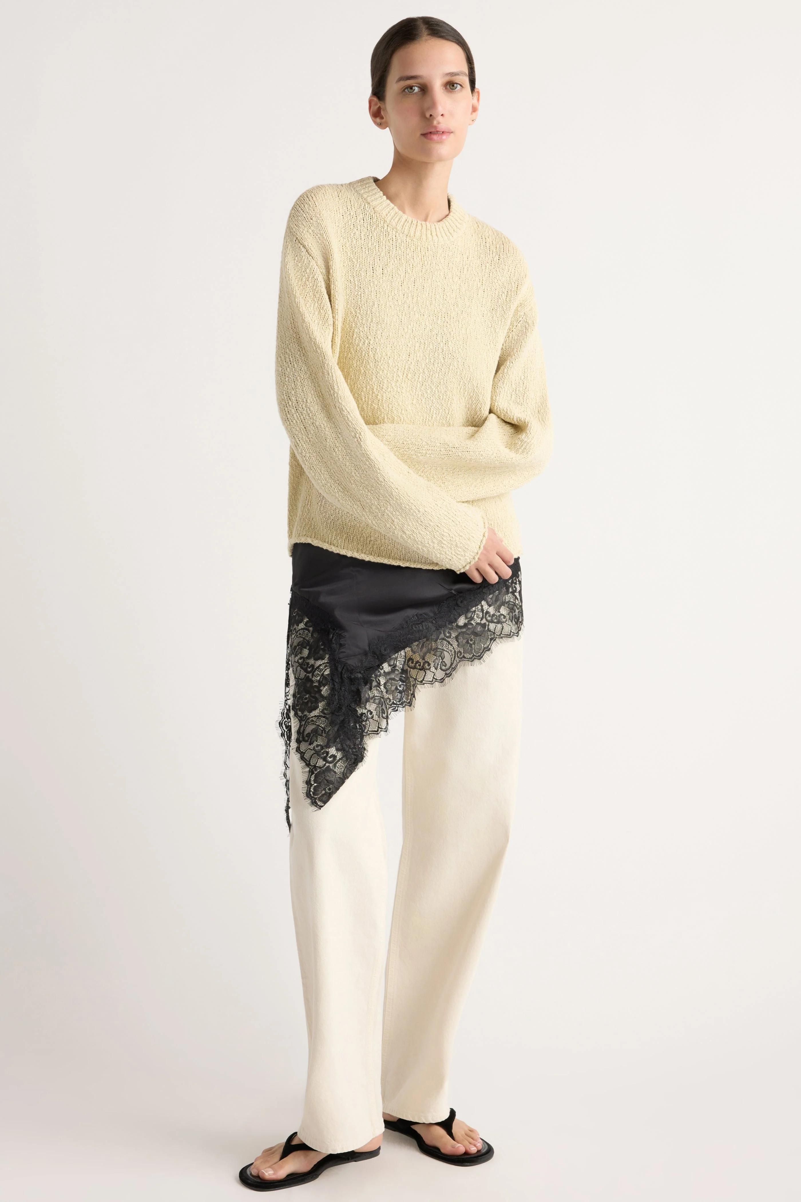 Sonya Textured Organic Cotton Sweater - Image 3