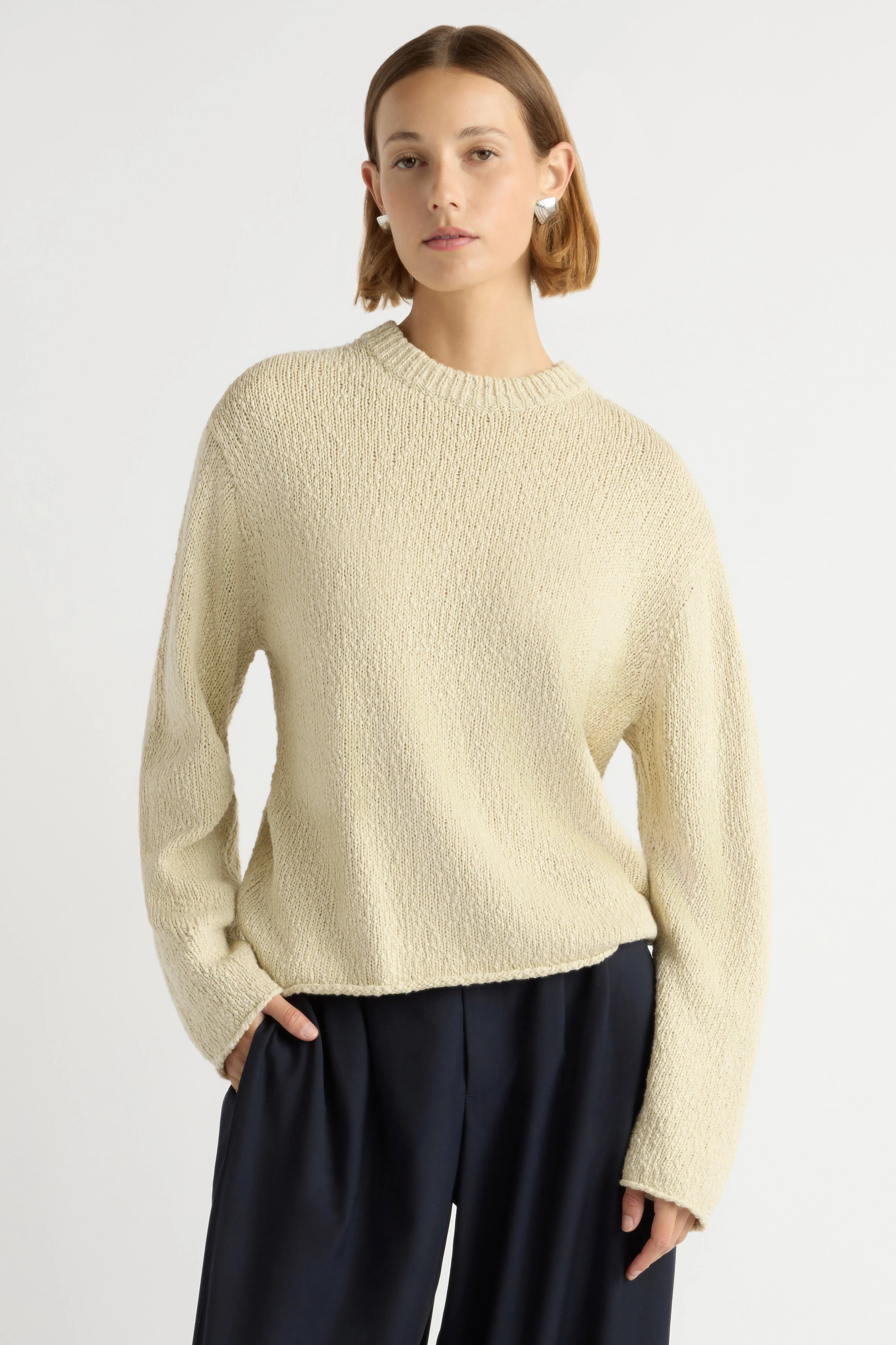 Sonya Textured Organic Cotton Sweater - Image 4