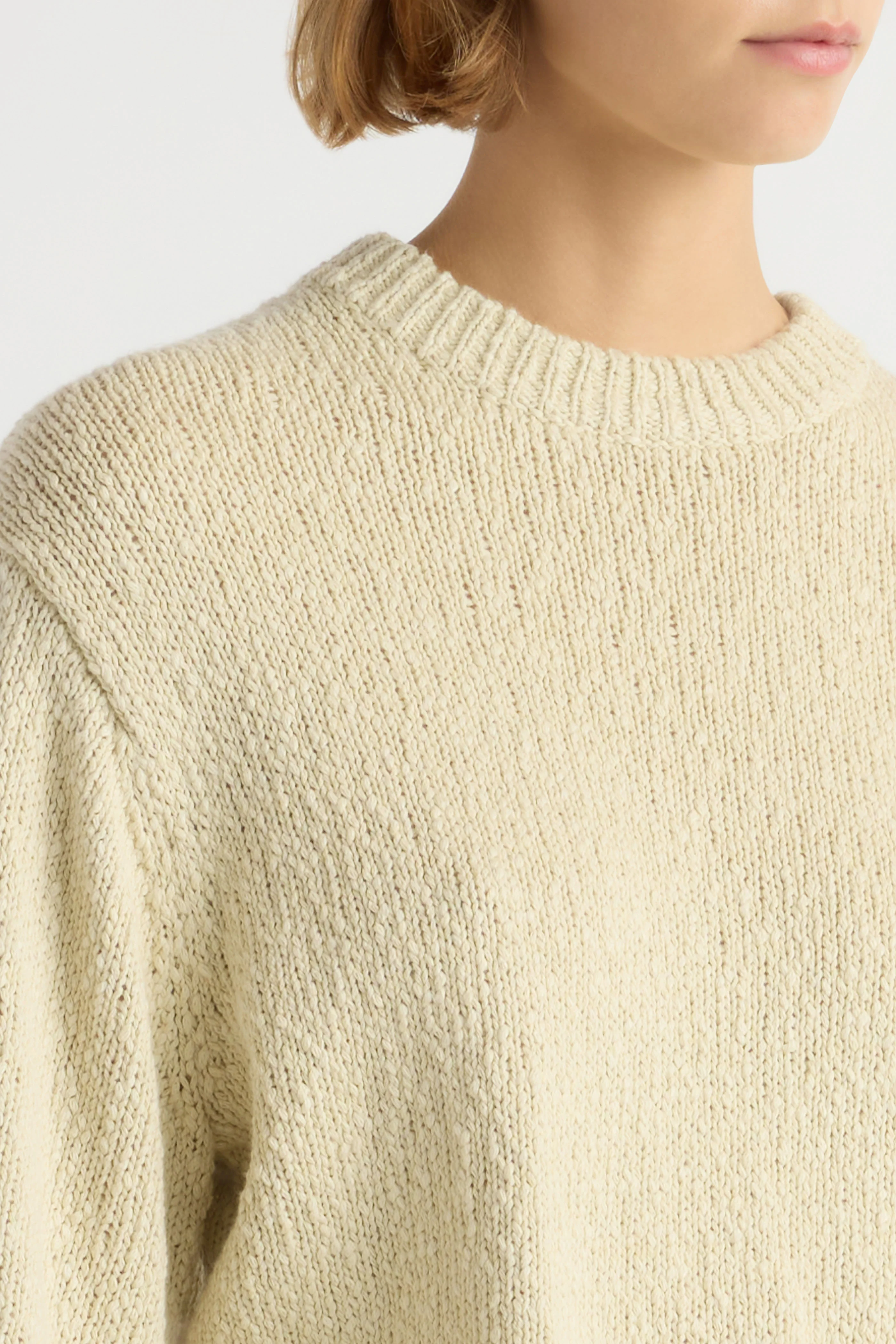 Sonya Textured Organic Cotton Sweater - Image 6