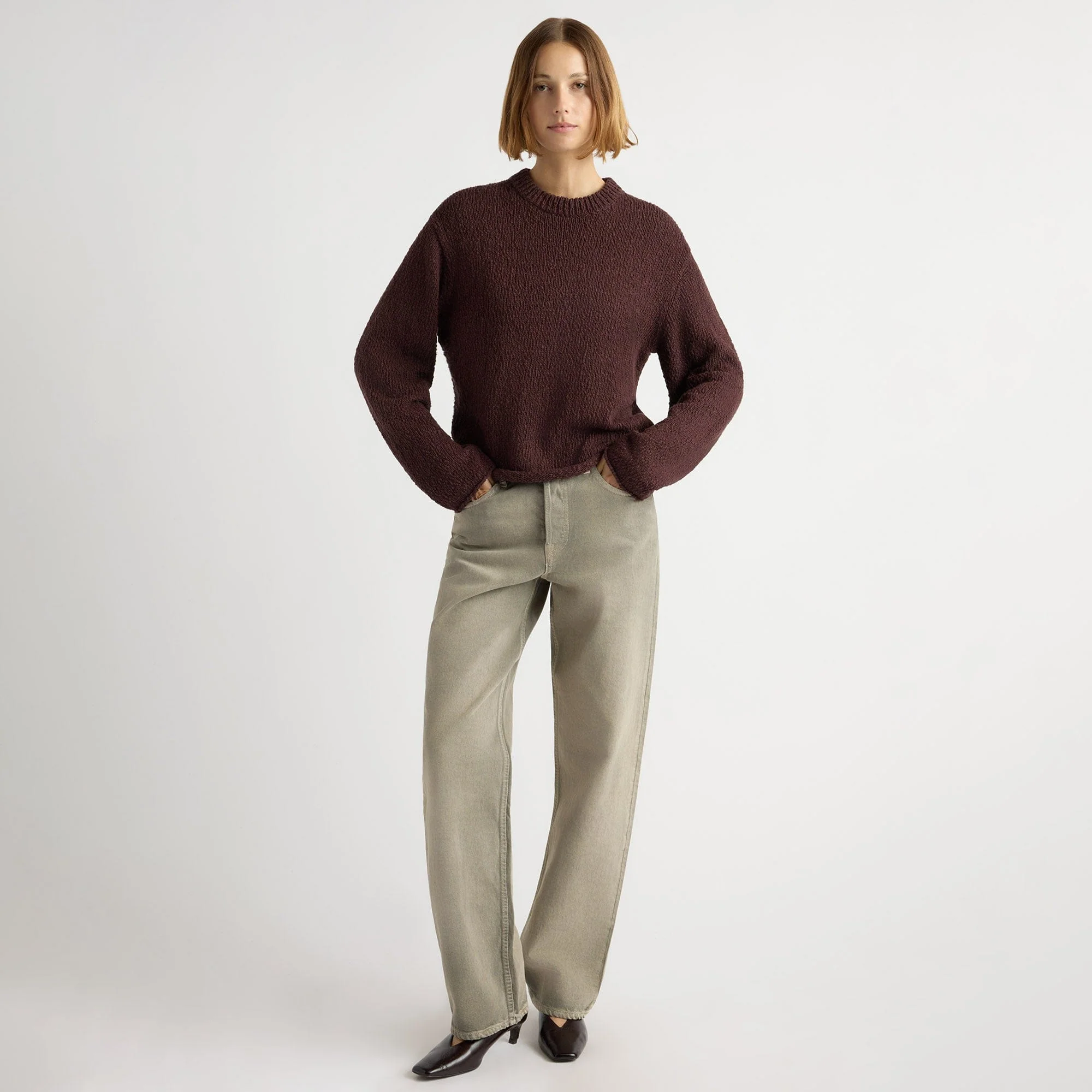 Sonya Textured Organic Cotton Sweater