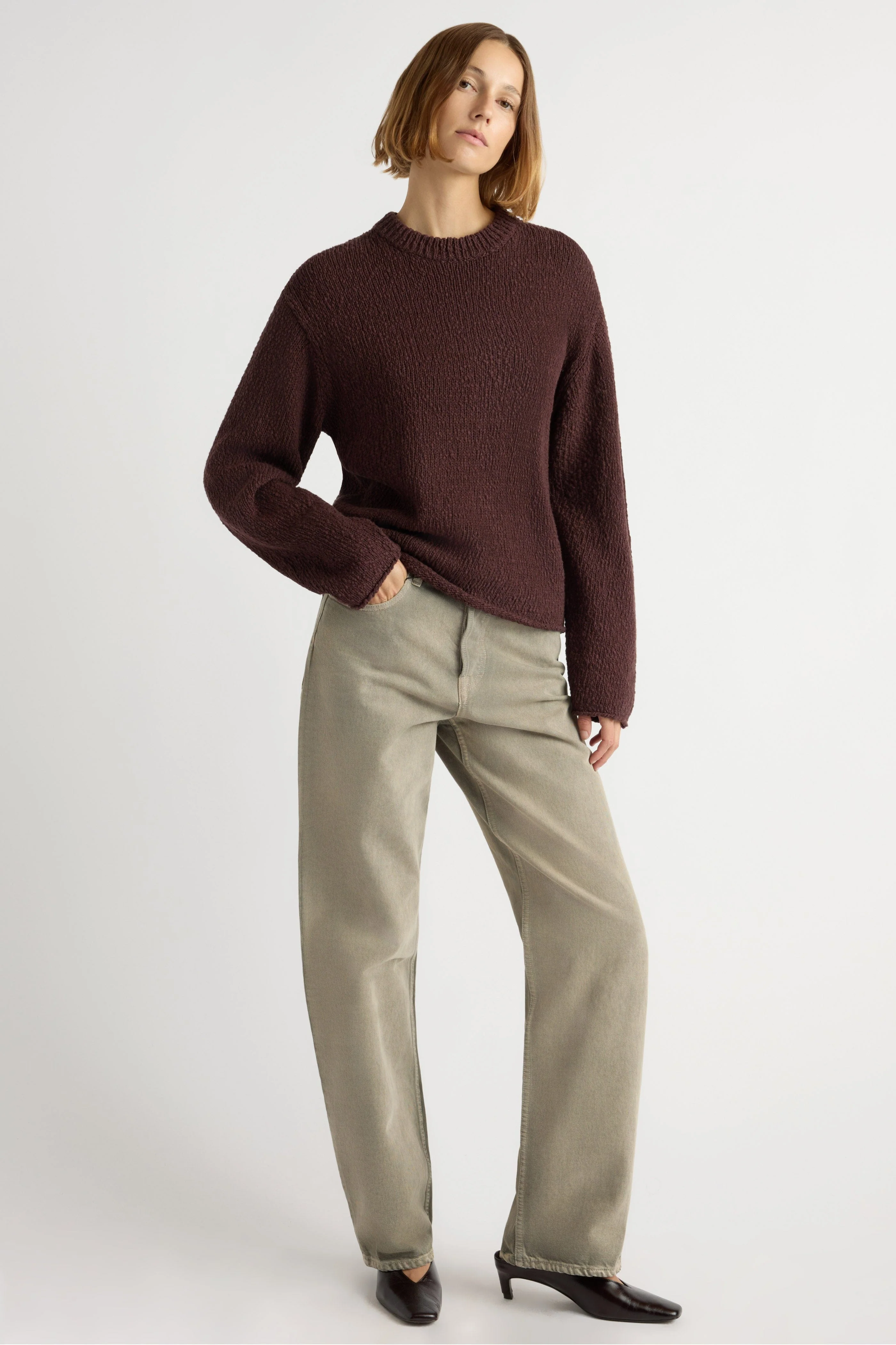 Sonya Textured Organic Cotton Sweater - Image 5