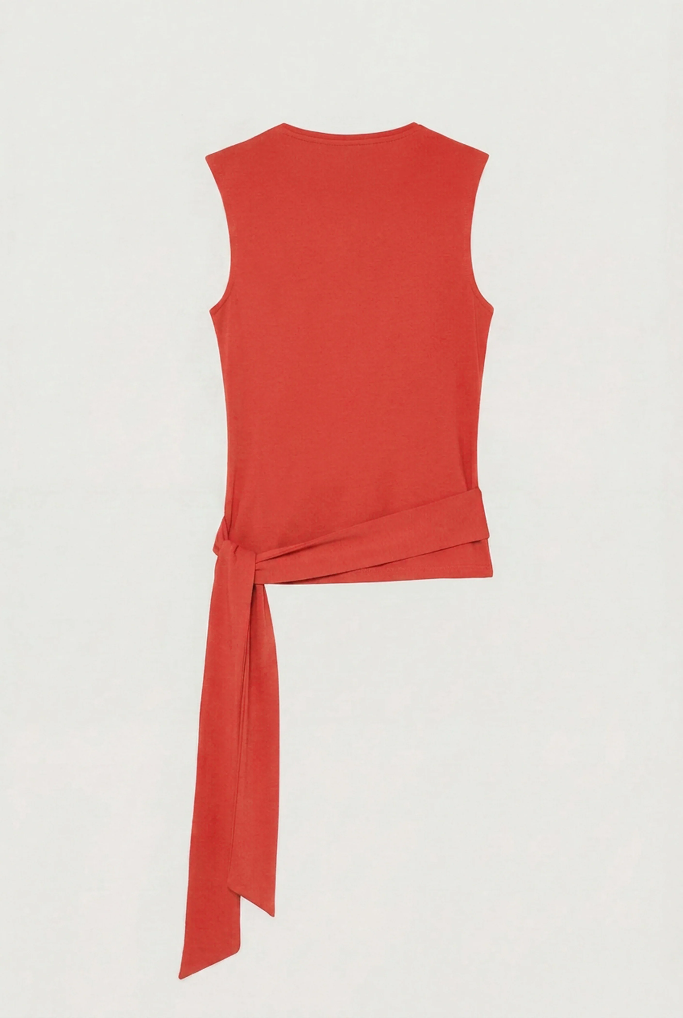 Sylvia Tie-Hem Slit-Neck Tank - Image 6