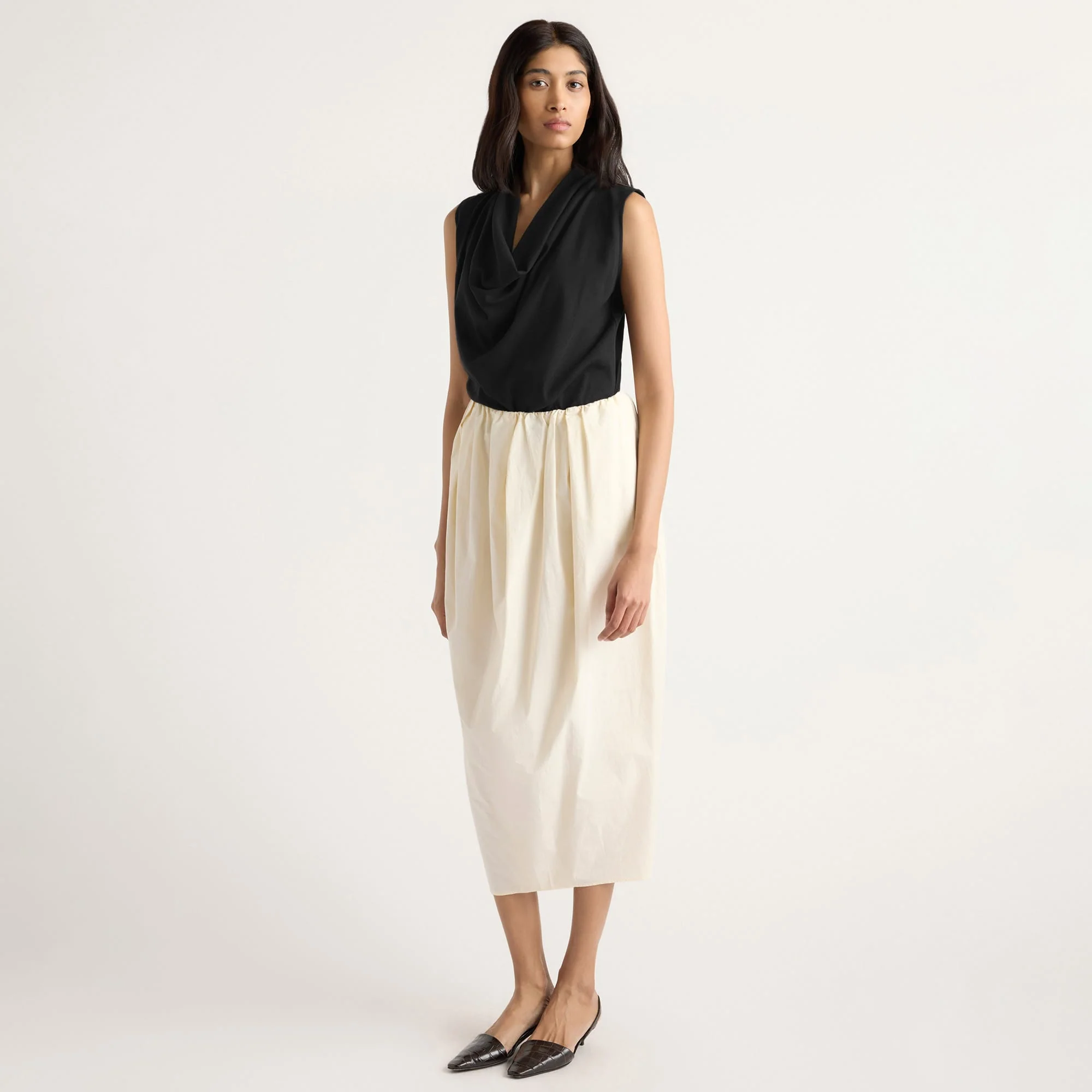 Tabitha Tulip-Wrap Hem Skirt