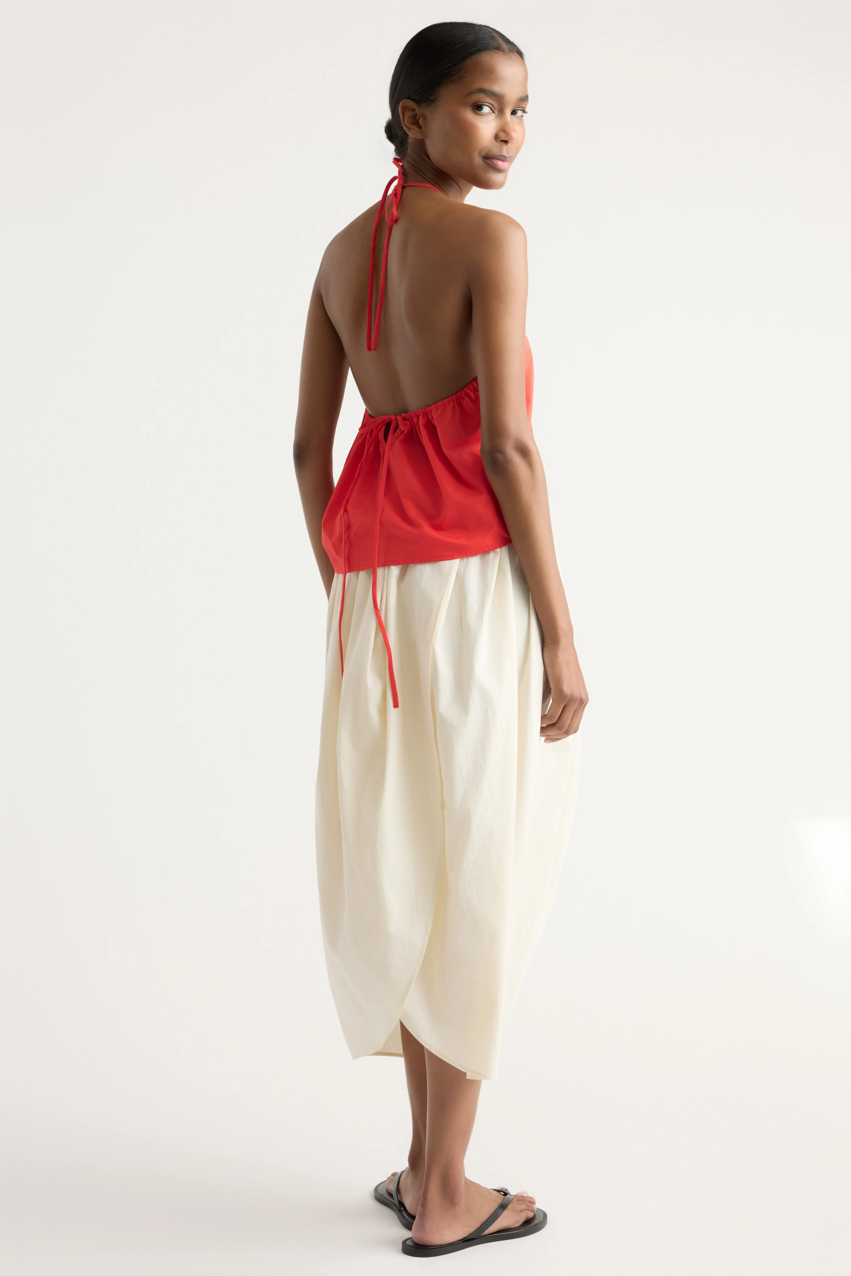 Vesna Organic Cotton V-Neck Halter Top - Image 3