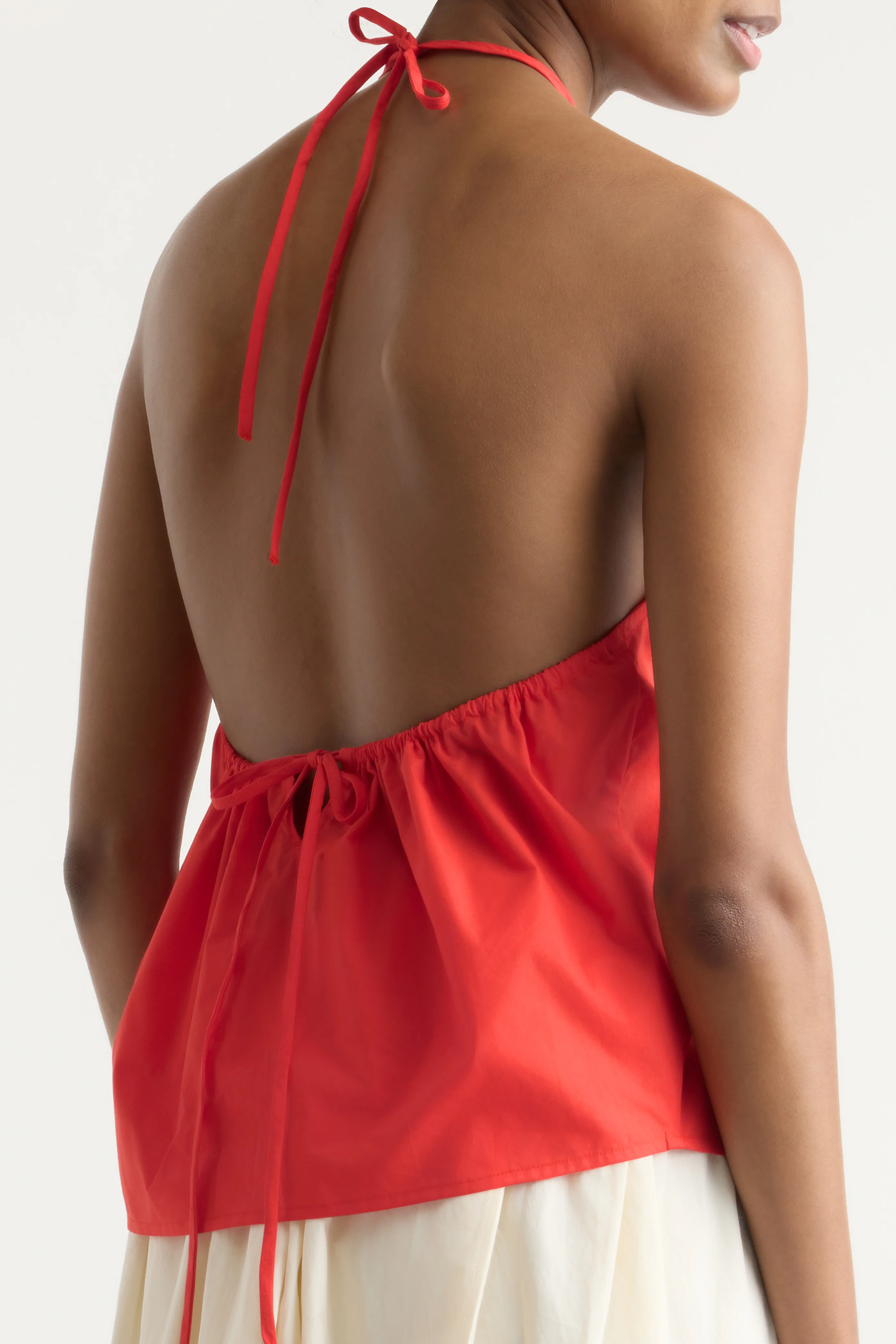Vesna Organic Cotton V-Neck Halter Top - Image 7
